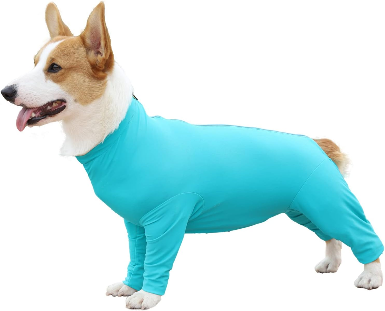 Due Felice Dog Onesie Surgical Recovery Suit for after Surgery Pet anti Shedding Bodysuit Long Sleeve Anxiety Shirt for Female Male Dog Purple/M