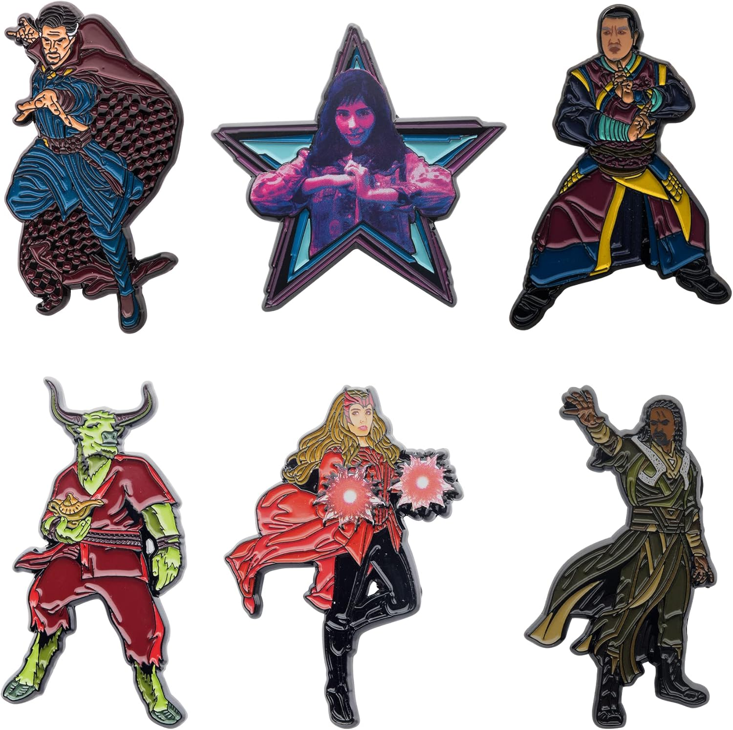Marvel Studios: Doctor Strange in the Multiverse of Madness. Metal-Based with 6 Pin Set Comes in an Officially Licensed Box (Amazon Exclusive) image number 2