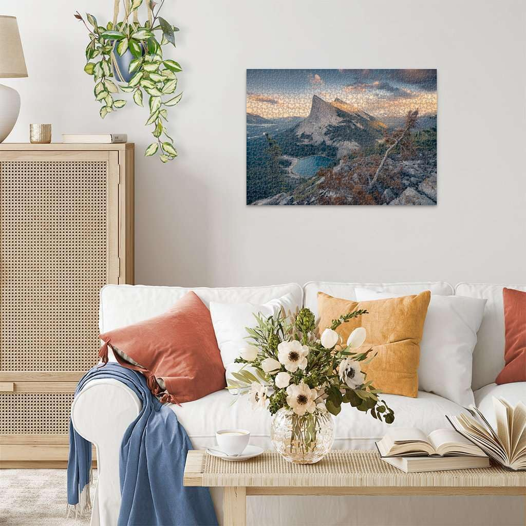 Ravensburger - Evening in the Rocky Mountains 1000-Piece Jigsaw Puzzle for Adults, Scenic Nature Puzzle image number 2