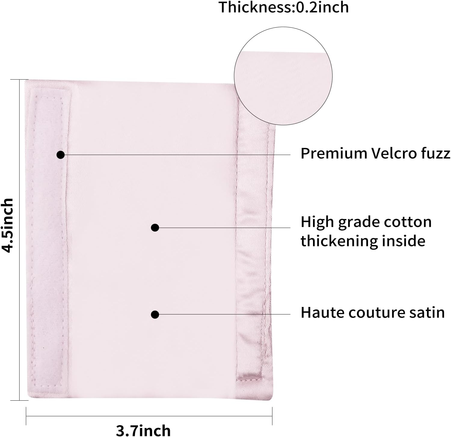 4 Pack Satin Mask Strap Covers, Universal and Reusable Comfort Pads, Face Cushion Cover for Strap Headgear, C P a P Accessories & Supplies Mask Cover Headgear Pads for Reducing Red Marks image number 6