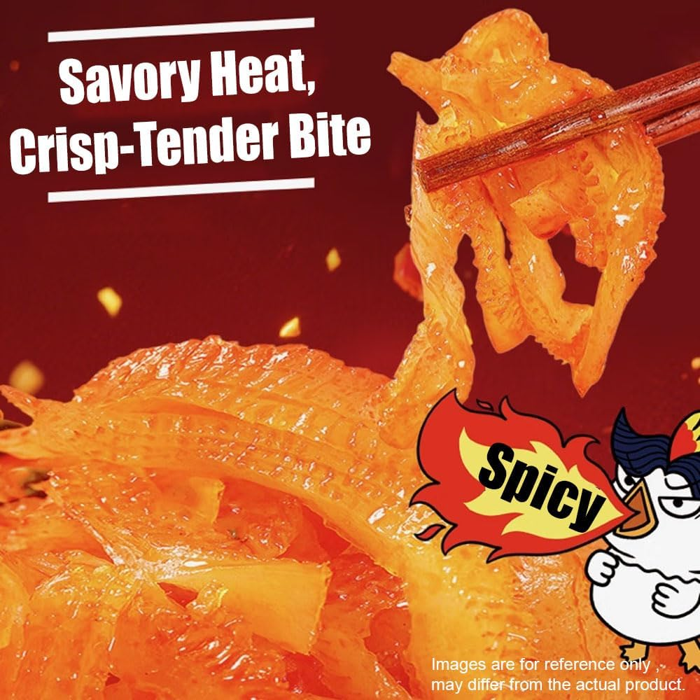 Ling Mo Wang Chewy Vegetarian Konjac Spicy Flavor Chinese Special Casual Snack Food Ready to Eat for Office Travel 70G image number 3