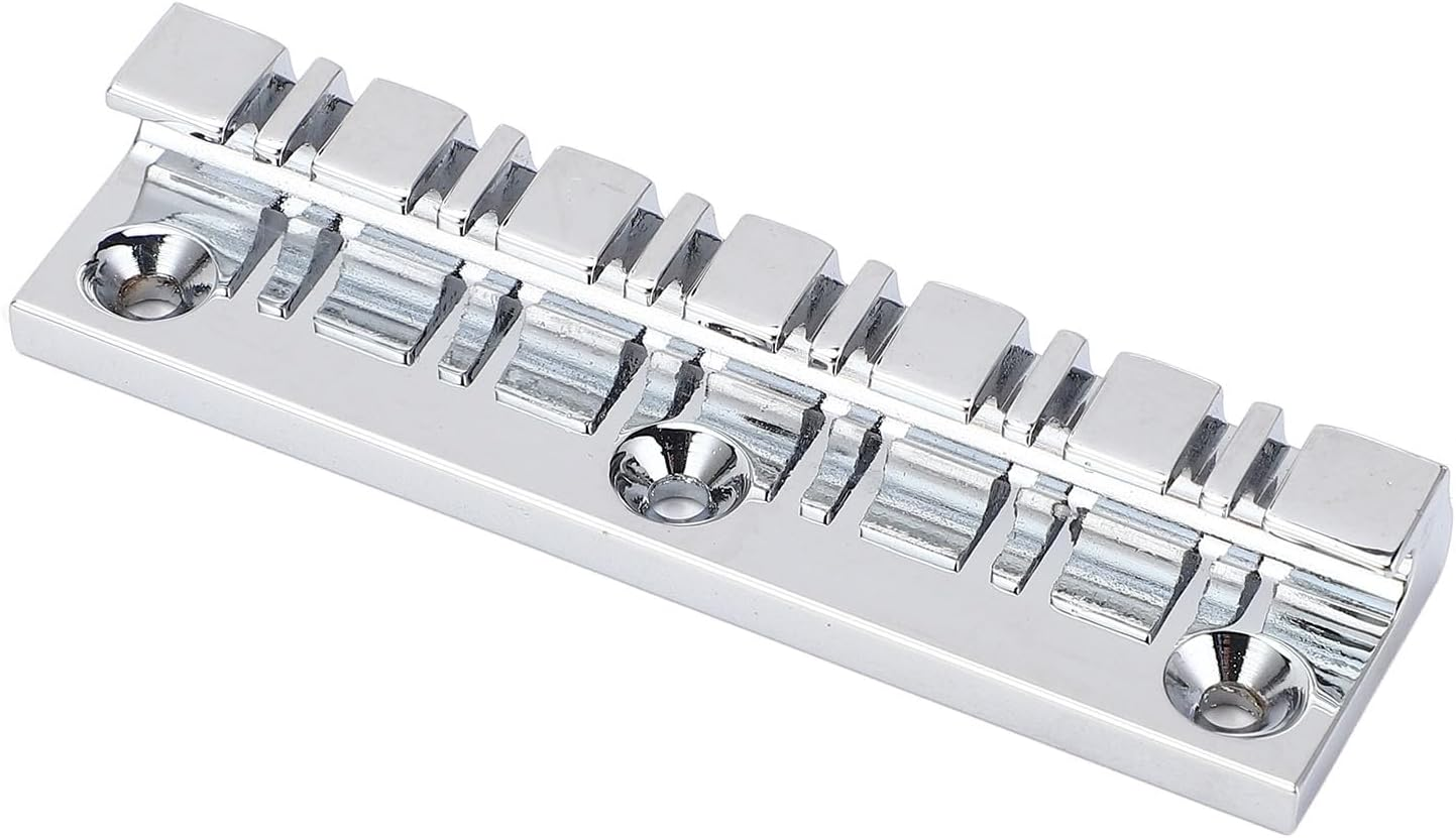 Electric Guitar Bridge Nut Set Metal Bone 12 String Guitars Replacement Parts Accessories for Enhanced Tone and Durability