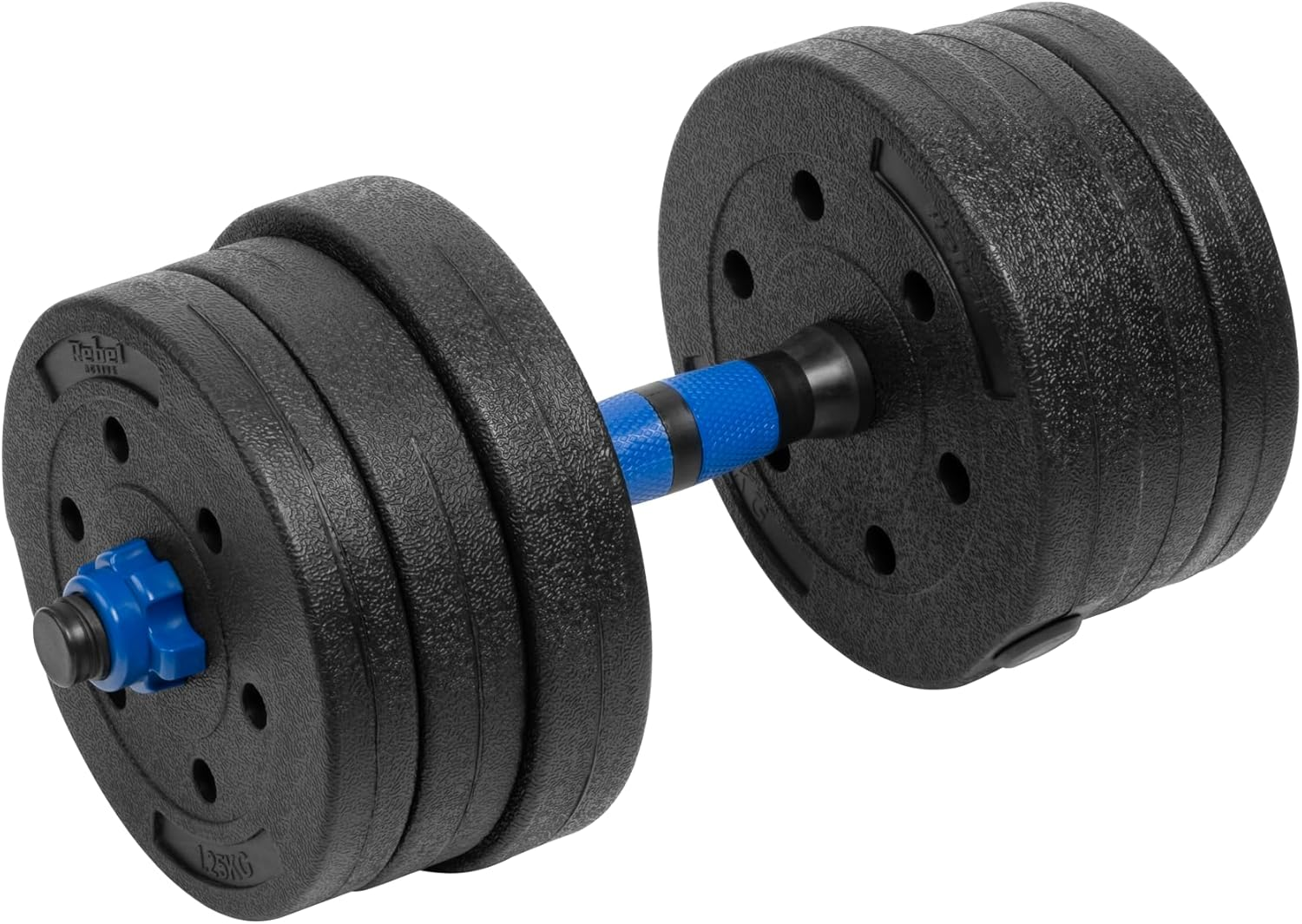 Rebel Active RBA-2300 Bitumen Dumbbell Set with Connecting Bar 2 X 10 Kg image number 6