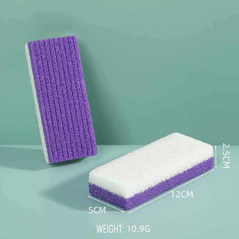 Jade Deals 4X Pumice Foot Stone File, 5.12X1.97X0.98In (13X5X2.5Cm), 2 - in - 1 Exfoliate Rasp for Dead Skin, Pedicure Scrub to Remove Sands, anti - Bacterial Pedicure Tool