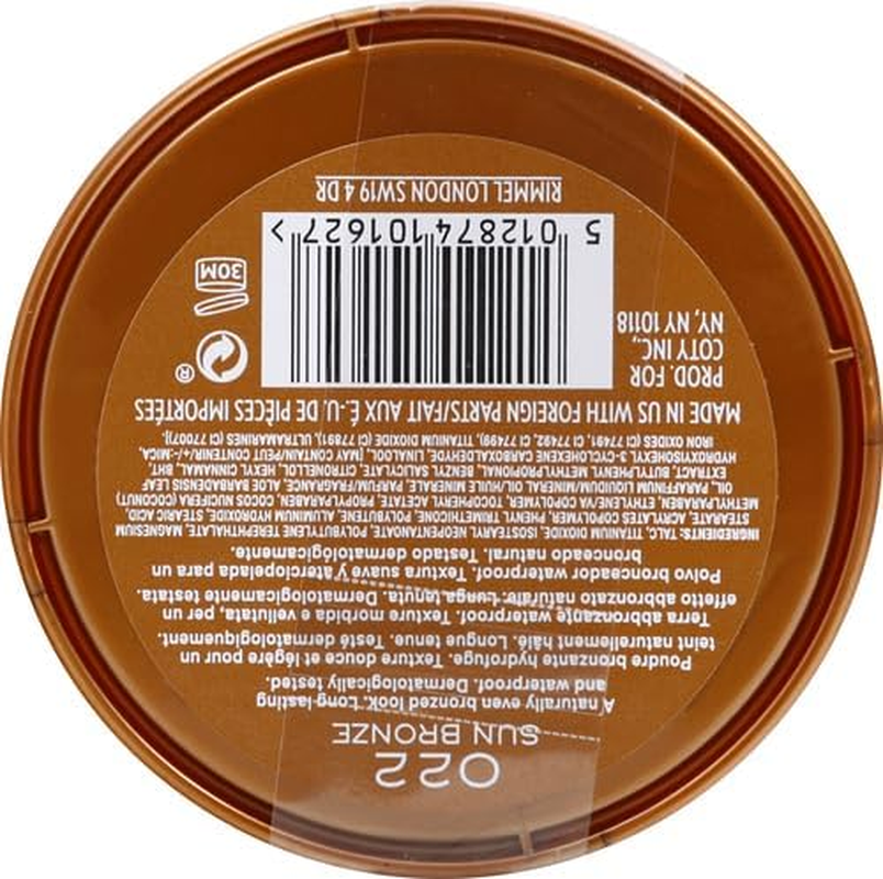 Rimmel Powder Natural Bronzer, Sun Bronze (34788724022) image number 5