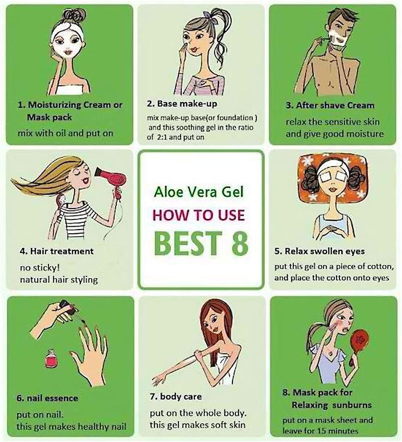 2X250Ml 100% Purity Aloe Vera Soothing Moisture Gel Tube Face Skin Korean image number 4