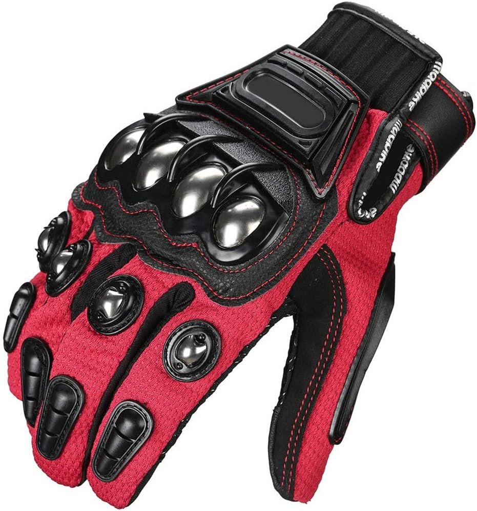 Outdoor Glove Steel Knuckle Motorcycle Motorbike Powersports Safety Gloves image number 5