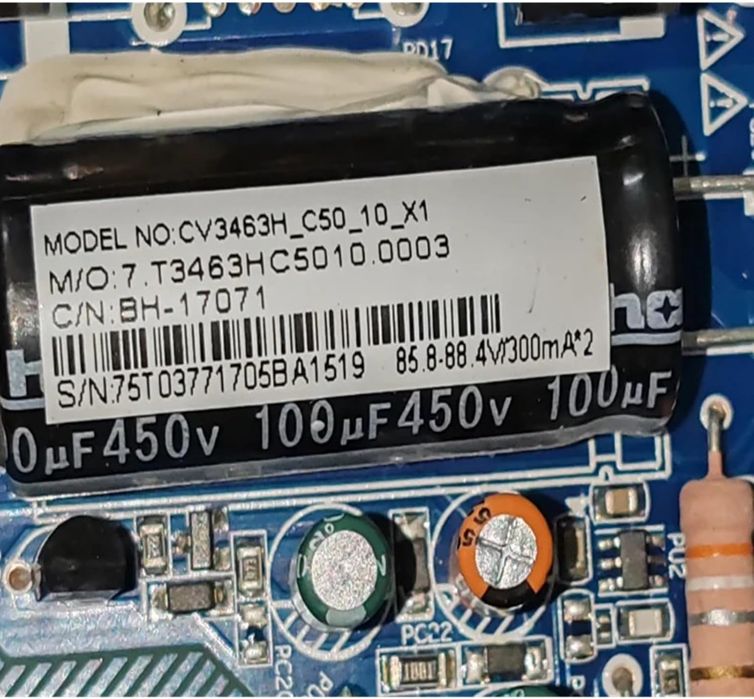 Replacement TV CV3463H-C50 3-In-1 TV with Motherboard LED Constant Current 89V 600MA TV Replacement Parts image number 3