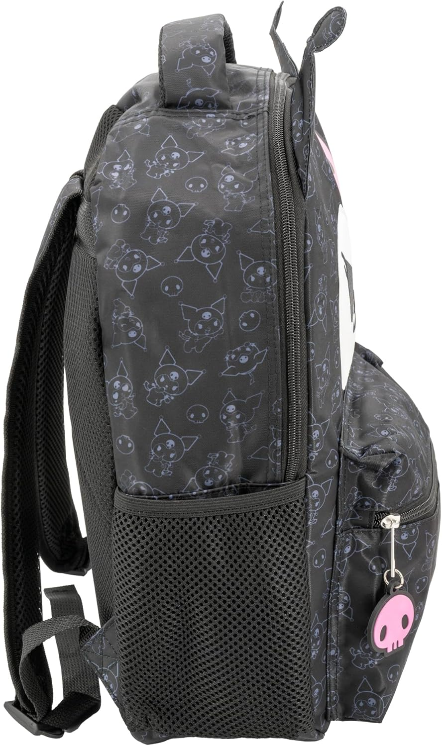 AI ACCESSORY INNOVATIONS Hello Kitty Backpack for Girls, Sanrio Kawaii Bookbag, 16 Inch Anime School Bag with 3D Features image number 5