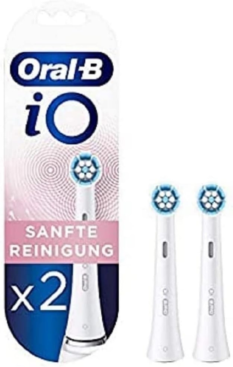 Oral-B Io Gentle Cleaning Electric Toothbrush Heads, Pack of 2, Gentle Teeth Cleaning with Io Technology image number 1