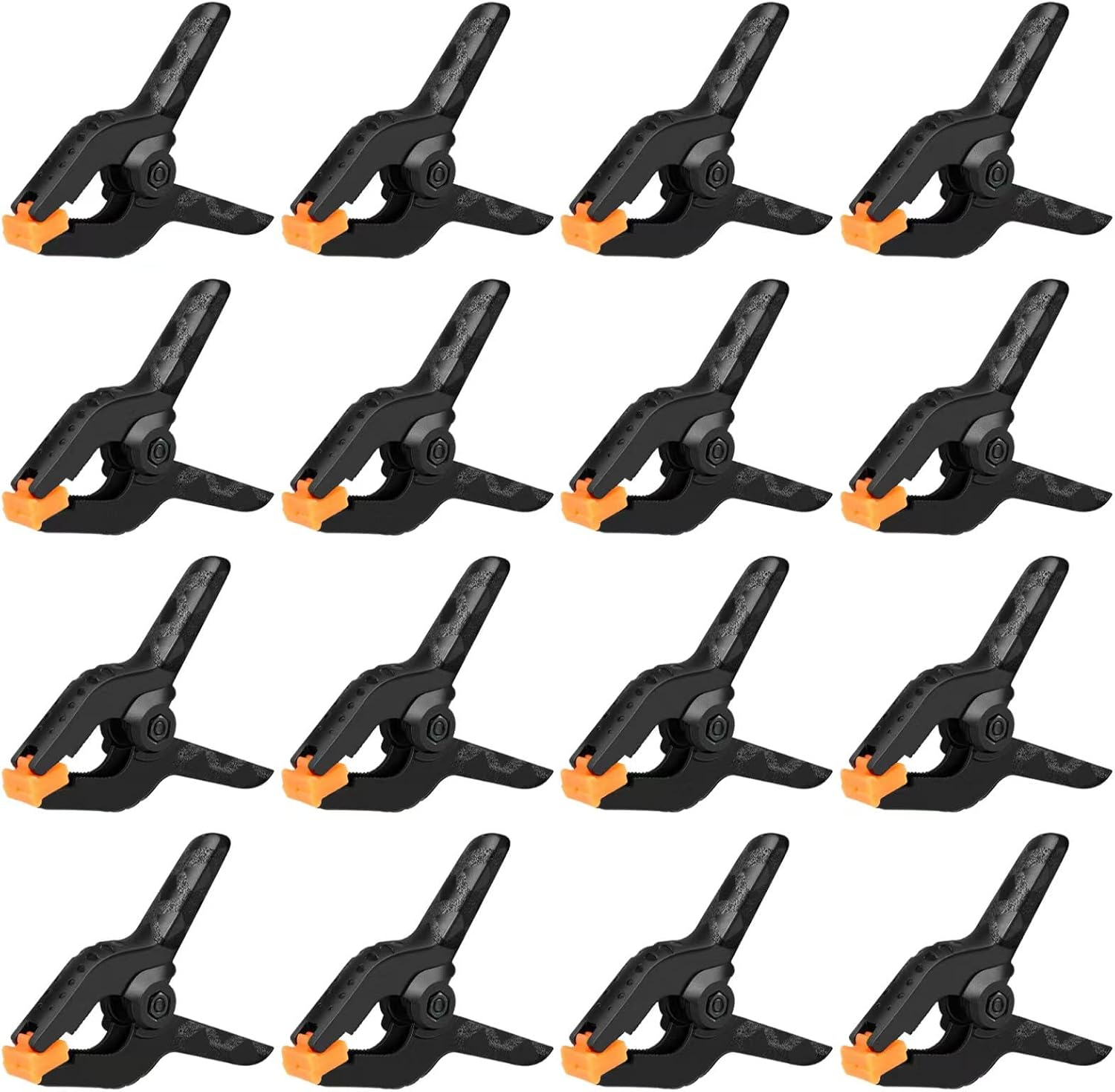 16 Pack Spring Clamps - 3.5 Inch Small Clamps for Backdrop Stand, Heavy Duty Clamps, Plastic Clips for Crafts and Backdrop Clips Clamps - Backdrop Clamps for Crafts, Woodworking, Photography, Outdoor image number 5