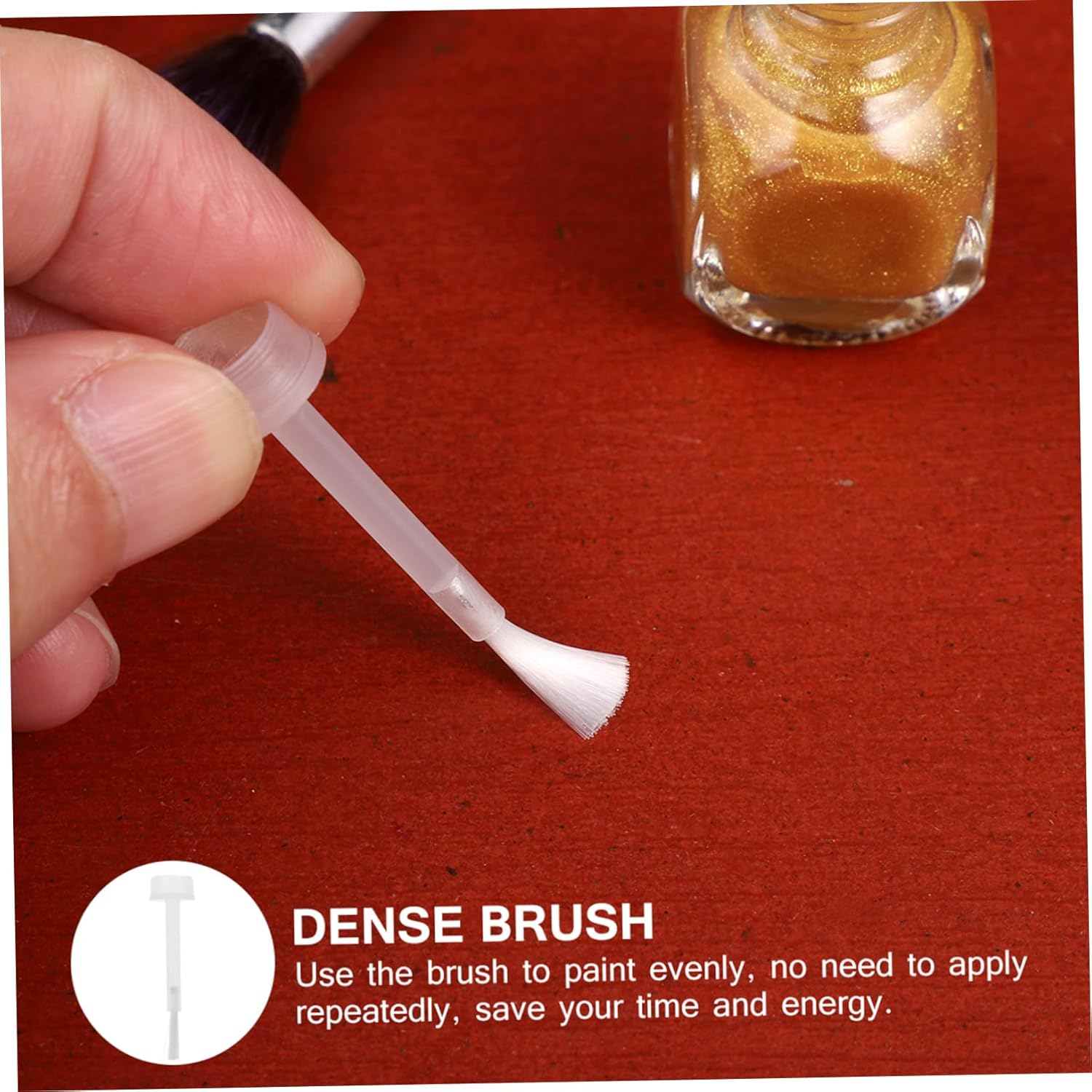 SAFIGLE Liquid Nail Polish Gel Brush 100Pcs Replacement Brush for Nail Polish Applicator image number 2