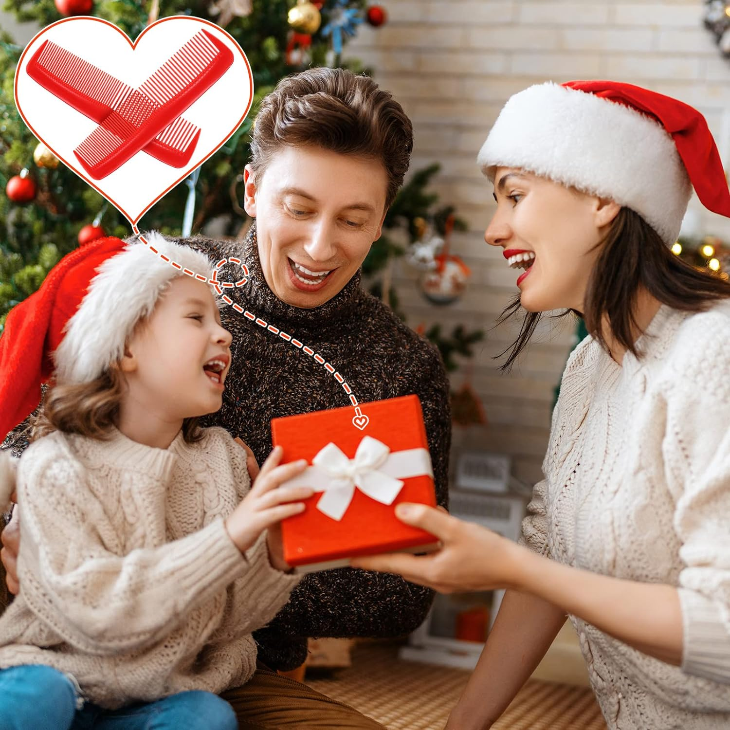 Vesici 100 Packs Combs Bulk Individually Wrapped Multicolor Disposable Travel Comb Bulk Hair for Hotel Small Combs Homeless Shelter Church(Multicolor)