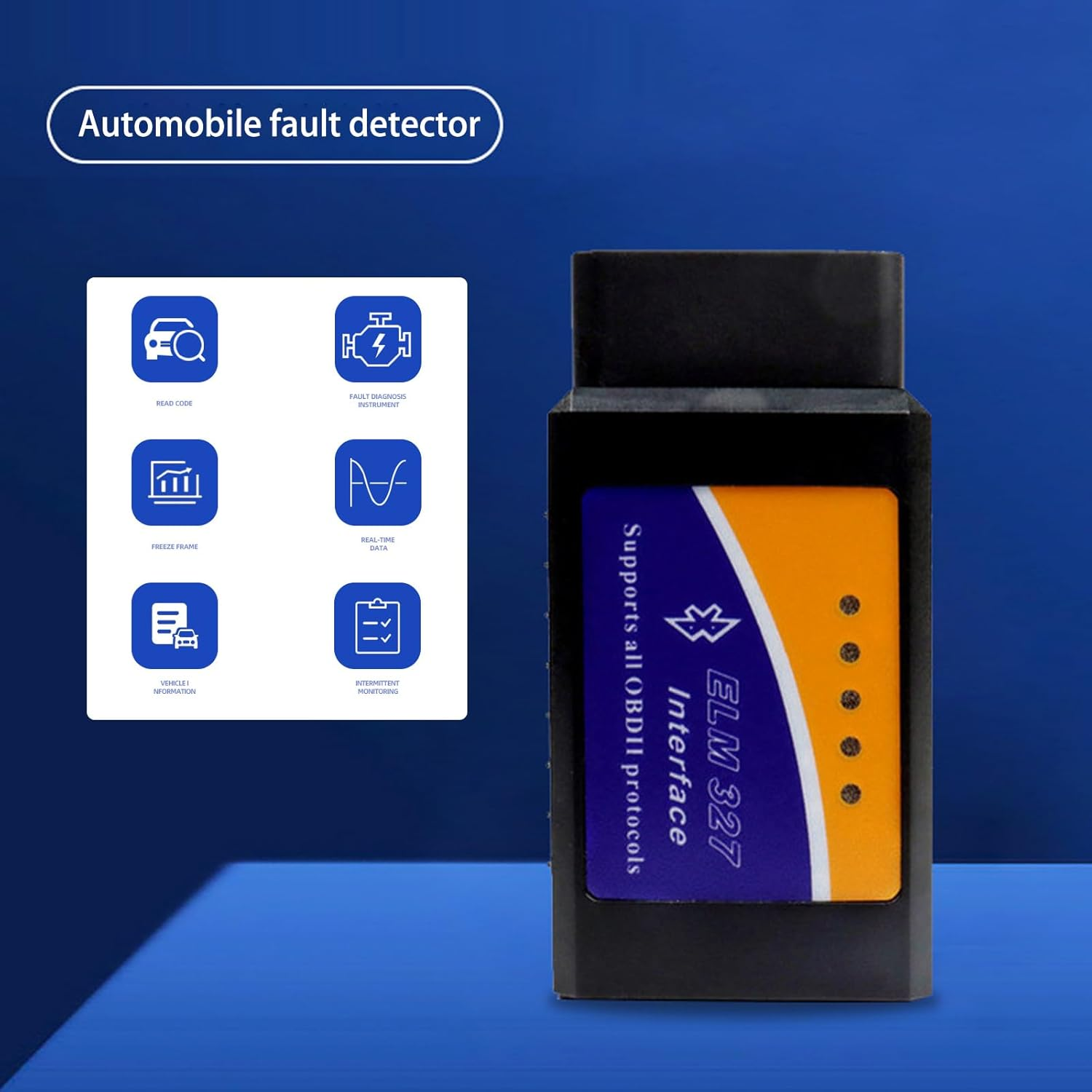 OBD2 Scanner BLUETOOTH ELM327 OBDII Car Diagnostic Scan Tool Engine Fault Code Reader - Professional OBD2 Scanner Bluetooth Device for Iphone Ipad Android,Car Diagnostic Tool with App Support image number 5