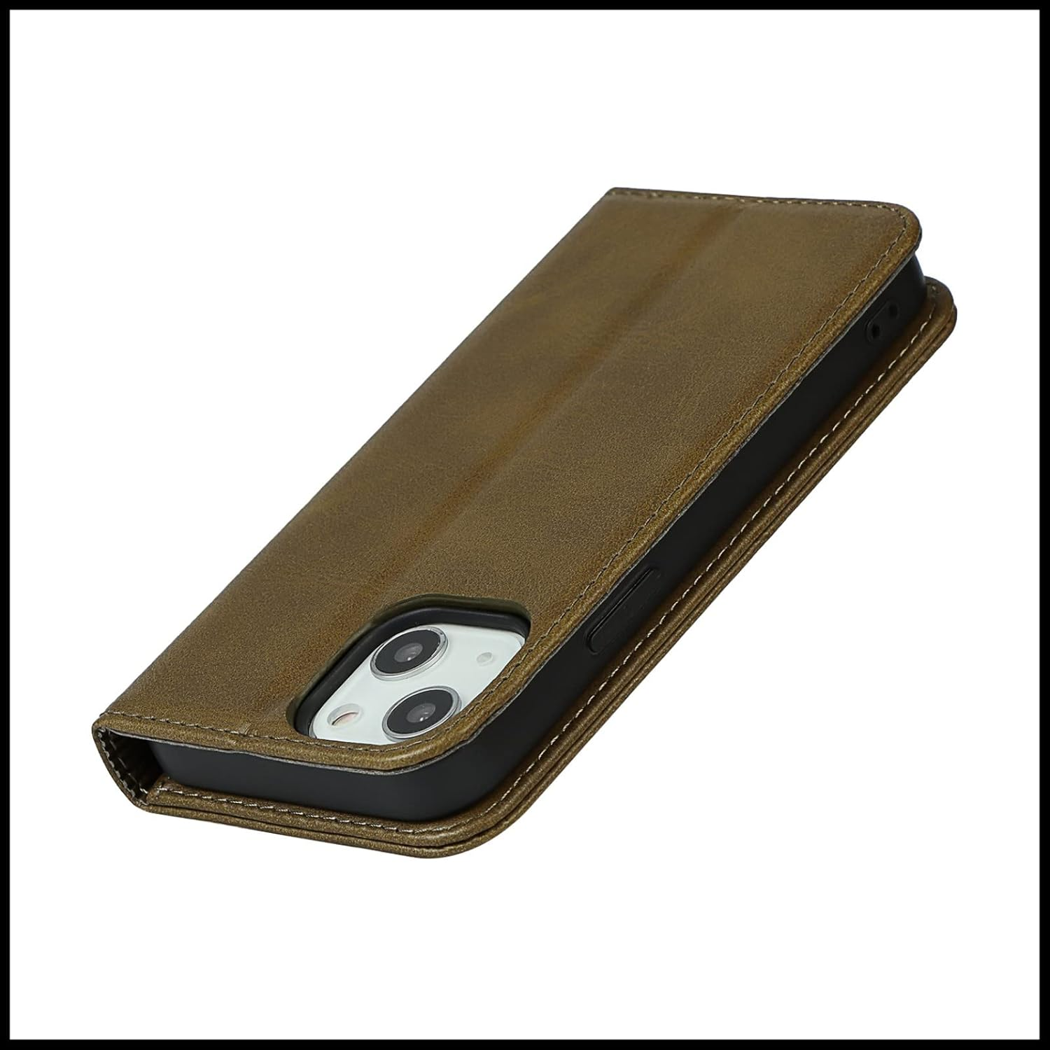 FROLAN for Iphone 14 Wallet Case with Card Holder, Premium PU Leather Credit Slot Flip Folio Book Drop Protection Shockproof Phone Cover for Iphone 14 6.1 Inch (Dark Green) image number 1