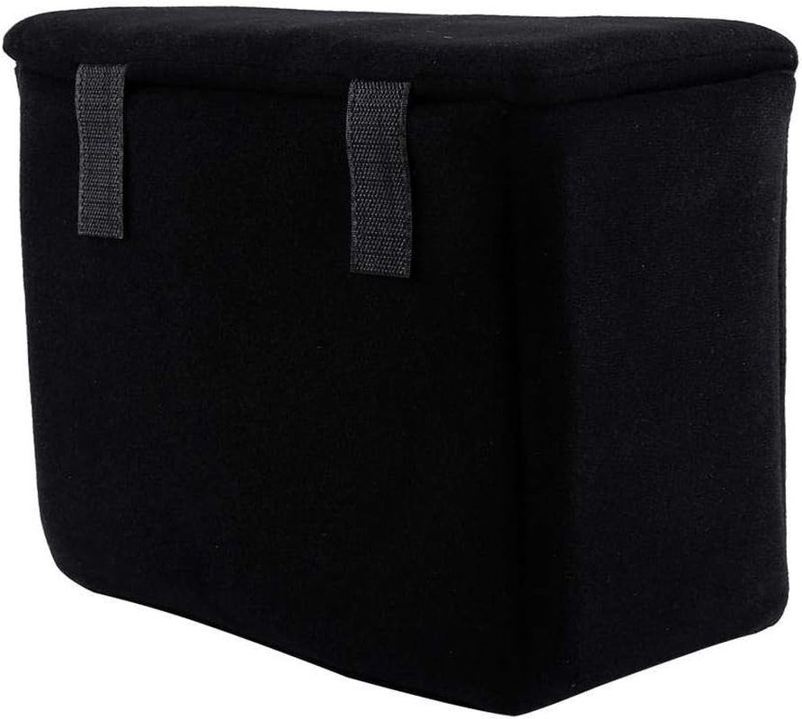 Bewinner Portable Camera Insert Bag, Orange, Velvet Liner, SLR DSLR Camera Case