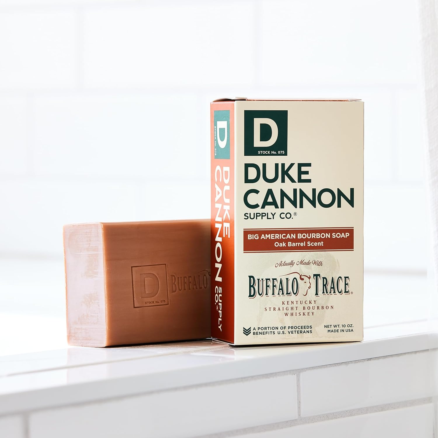 Duke Cannon Supply Co. Big Brick of Soap Bar for Men Big American Bourbon (Charred Oak Barrel Scent) - Extra Large, All Skin Types, 10 Oz (3 Pack) image number 5