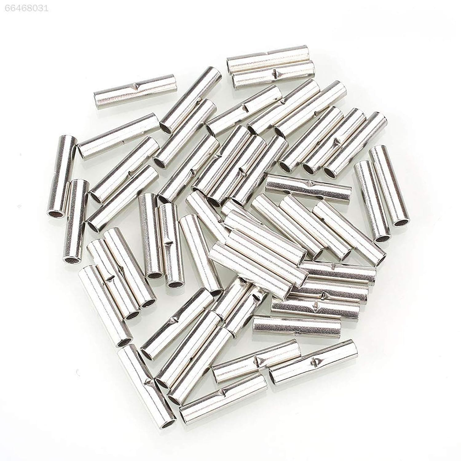 50Pcs 10-12/14-16/18-22 AWG Uninsulated Butt Crimp Connectors Terminal image number 3