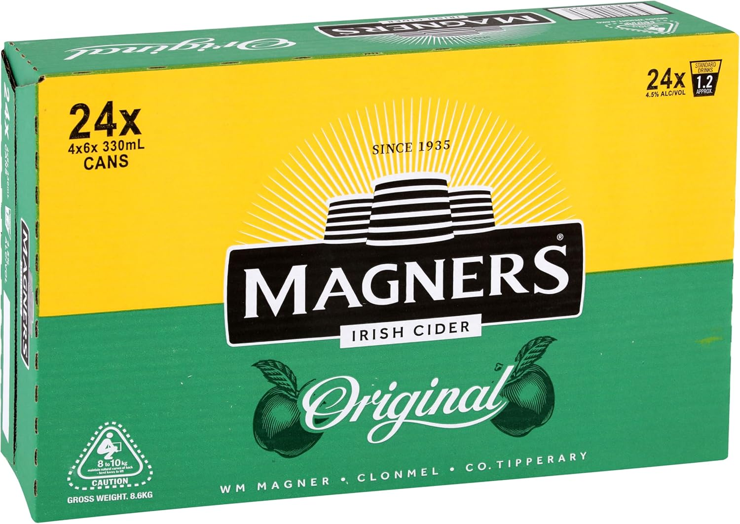 Magners Original Cider 330Ml Cans, 4.5% ABV, 24 Pack