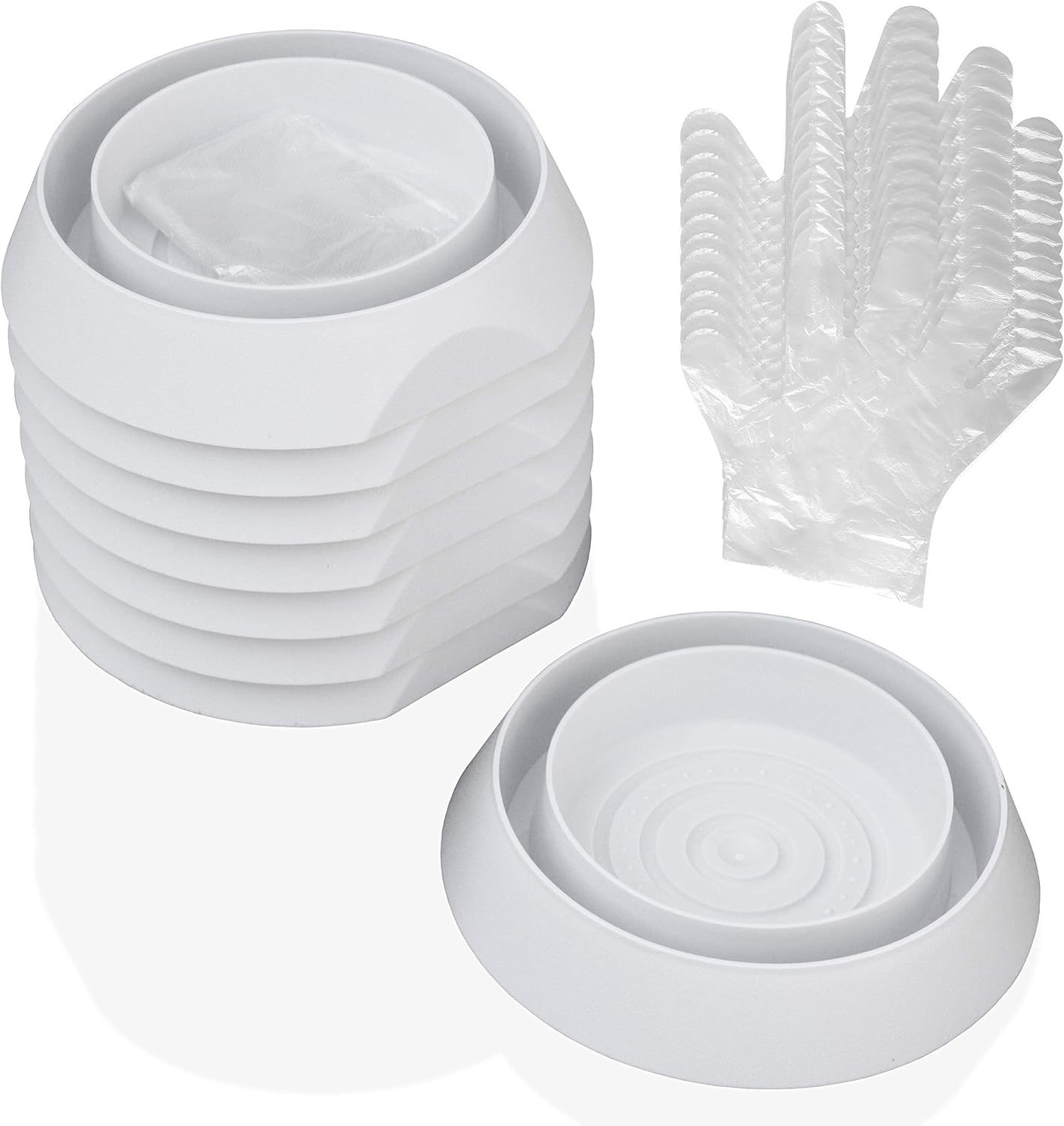 Katai 8-Pack Insect Interceptor Traps &ndash; Reusable Detectors for Furniture Legs | White Pitfall Catchers for Beds, Sofas & Chairs | Chemical-Free Indoor Protection image number 4