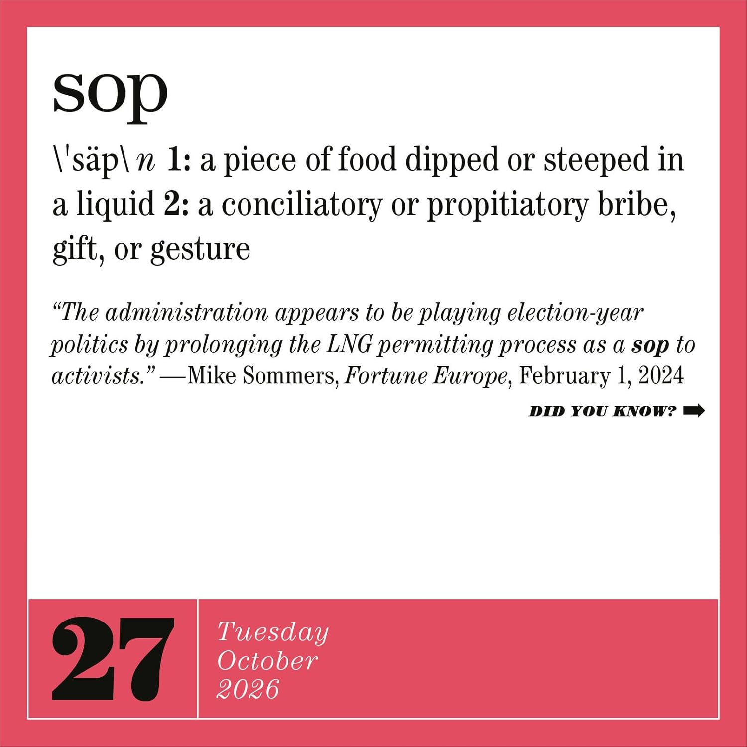 365 New Words-A-Year Page-A-Day Calendar 2026: from the Editors of Merriam-Webster image number 3