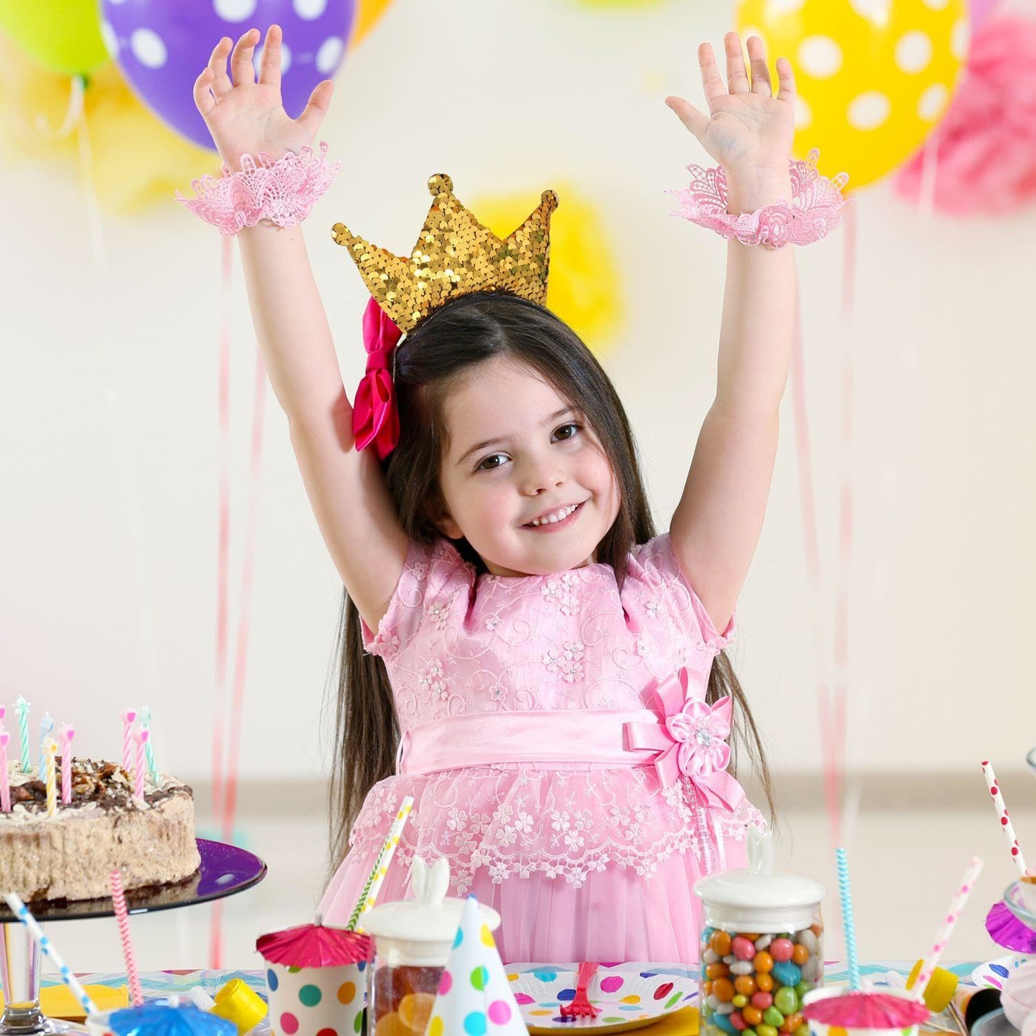 3 Pieces Crown Headband, Sequin Headband, Cute Cartoon Band, Girls Headband, Party Headband, Clothing Accessories image number 2