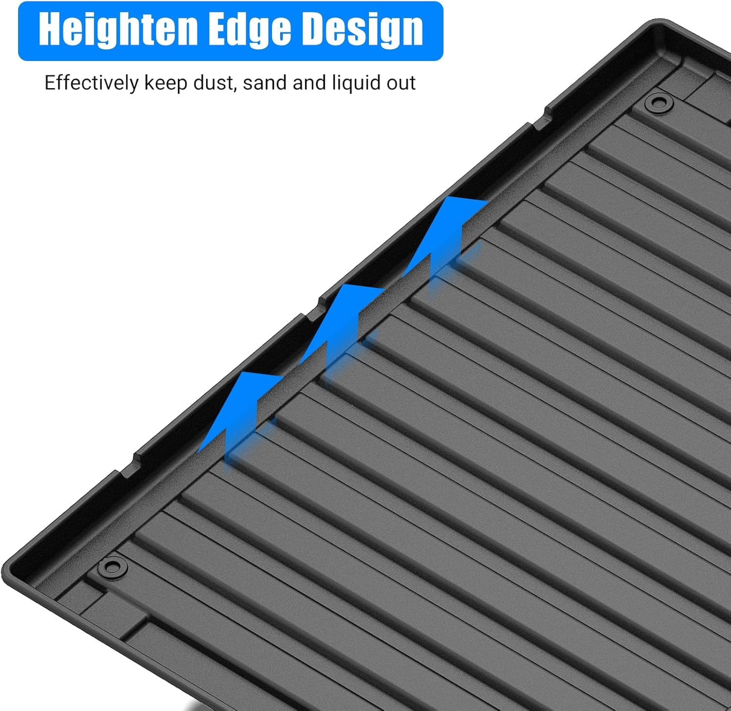 Truck Mat Compatible with Tacoma TRD Sport Double Cab 2005-2023 Accessories, All-Weather Protection TPE Cargo Liner with Non-Slip, Odorless Design, Rear Cargo Area Mat for Tacoma TRD 2005-2023 - For 2017-2022 Cr-V image number 2