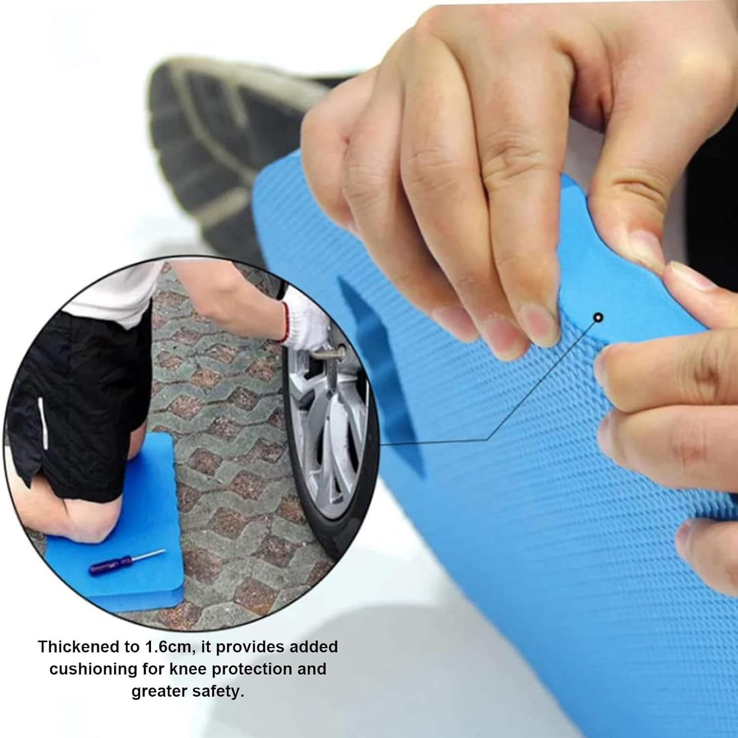 Rhoyee Extra-Thick Kneeling Pad &ndash; High-Density Foam Knee Cushion with Handle | Waterproof Garden Kneeler Mat for Gardening, Baby Bath, Yoga, Exercise, Prayer & Outdoor Activities (39X17X1.6Cm) image number 6