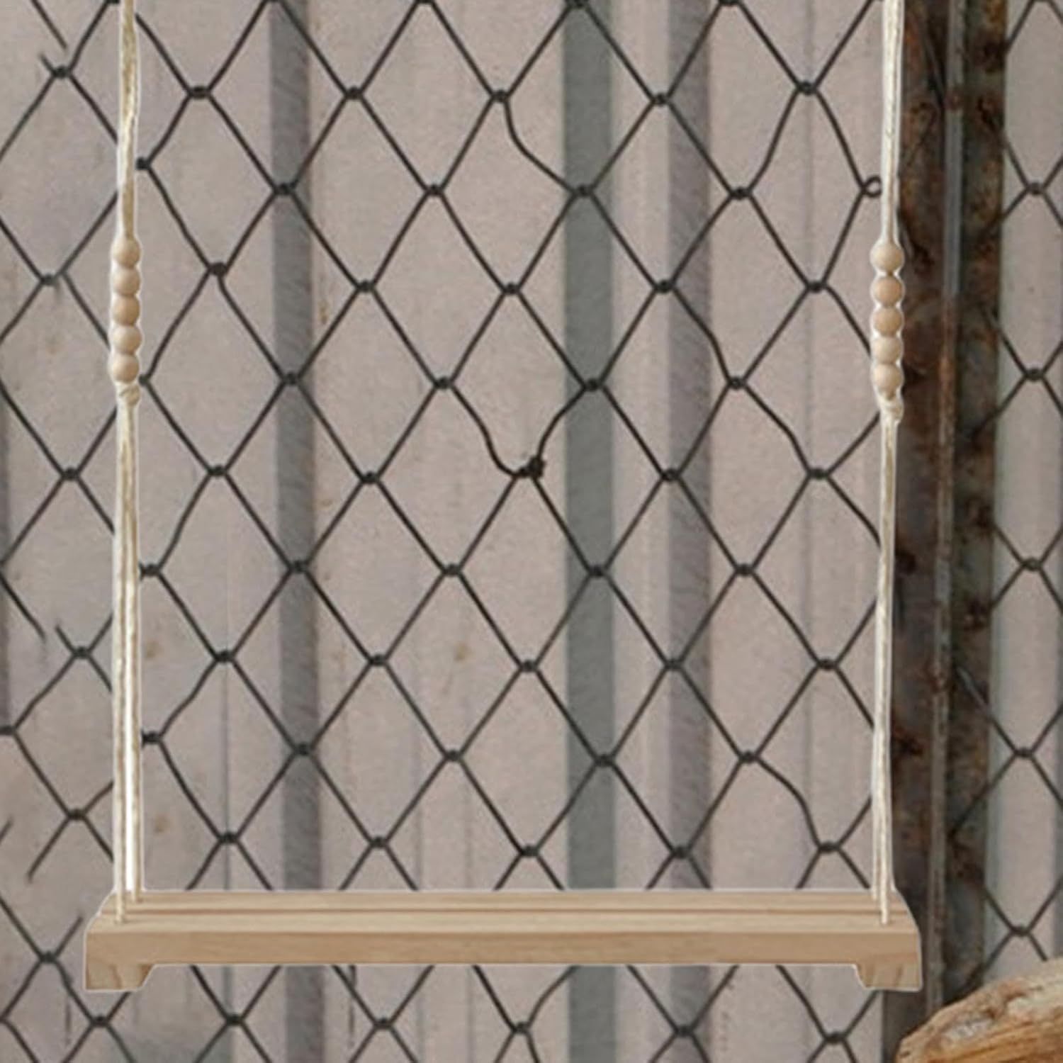 Chicken Swing, Poultry Run Swing, Wooden Chicken Wood Stands, Chicken Perch Ladder for Chickens Rooster Poultry Parrots image number 6