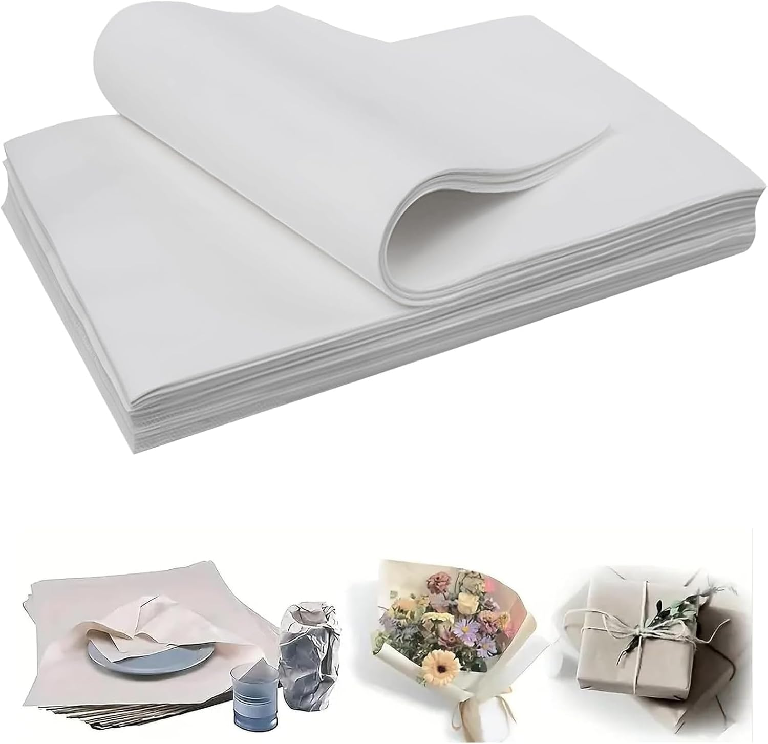 Packing Paper Sheets for Moving Newsprint, Newsprint Packing Paper Sheets for Shipping Transportation Wrapping Fill the Moving Boxes and Protect Fragile Items (100 Sheets, 39X54Cm, 15"X22") image number 6