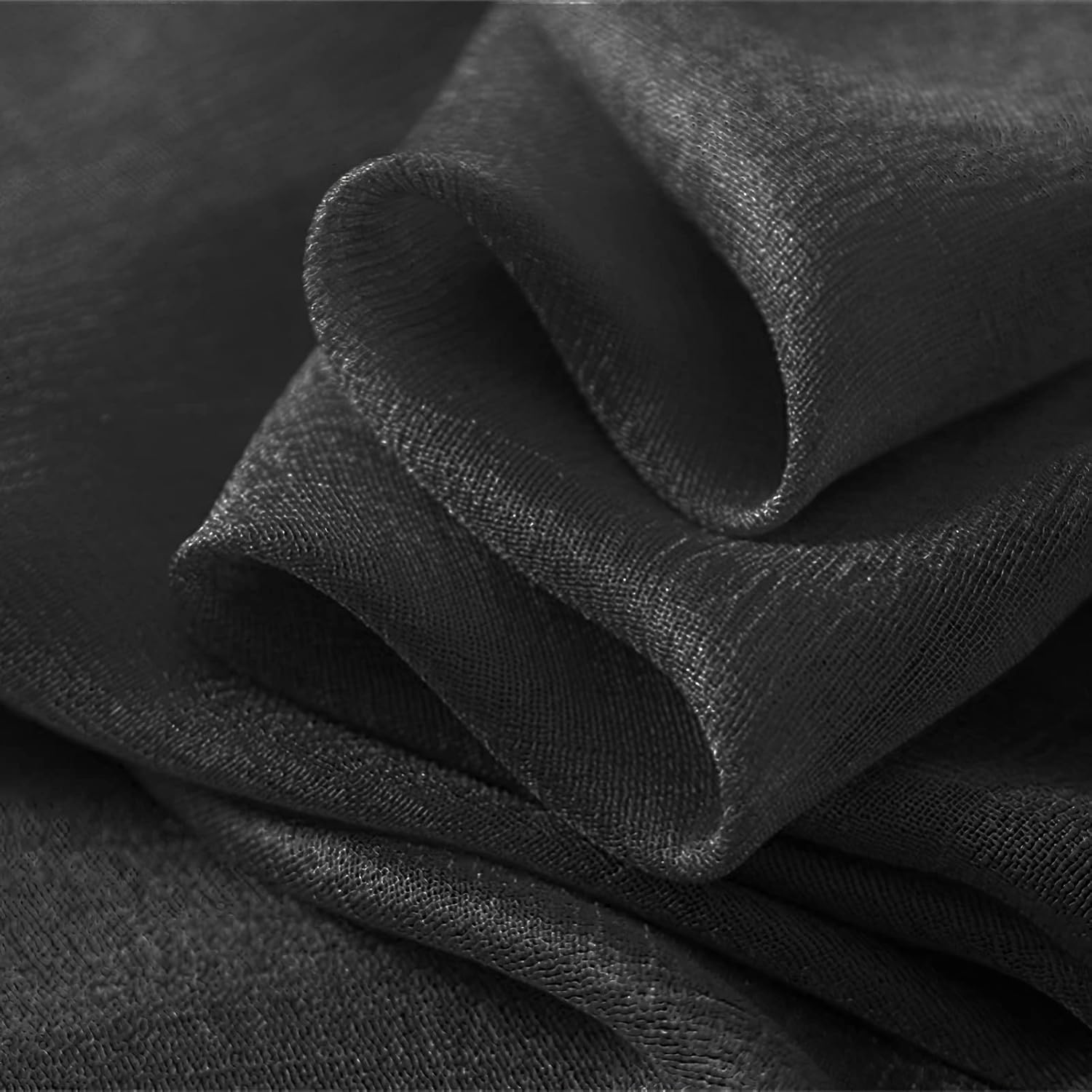 Amokk Long Scarves for Women Lightweight Solid Shawls and Wraps for Evening Dresses - Blue image number 6