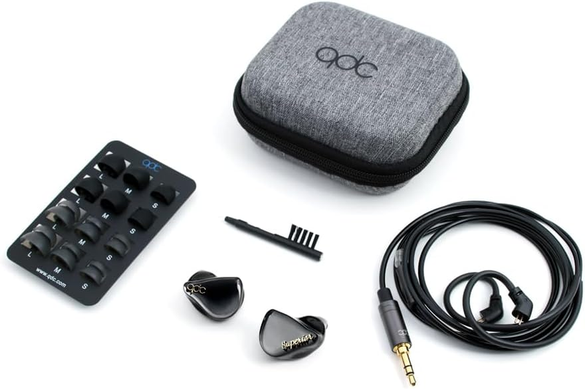 Qdc-Superior-Bk Superior Piano Black Earbuds with 0.4 Inch (10 Mm) Single Full Range Dynamic Driver, Coaxial Dual Magnetic Circuit & Dual Cavity Structure, Uses Iem2Pin Connectors, High Resolution, image number 5