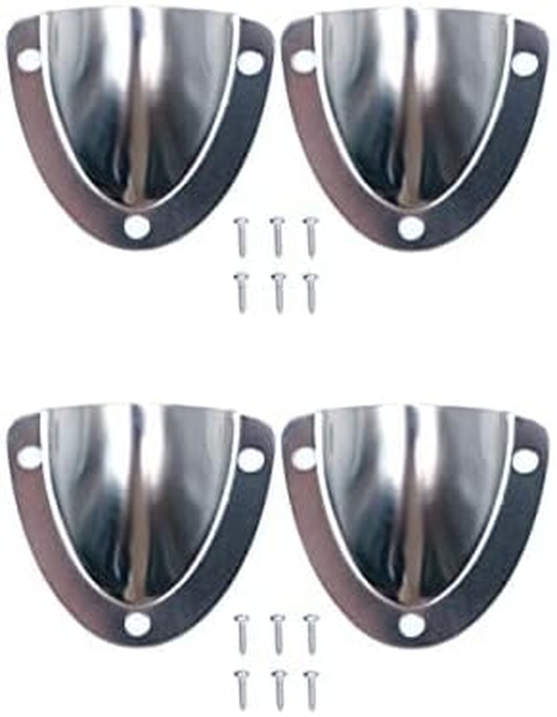 4X ZONADA Wire Cable Vent Cover, 45Mm 316 Stainless Steel Clamshell Vent, Marine Grade, Clam Shell Vent for Boat image number 6