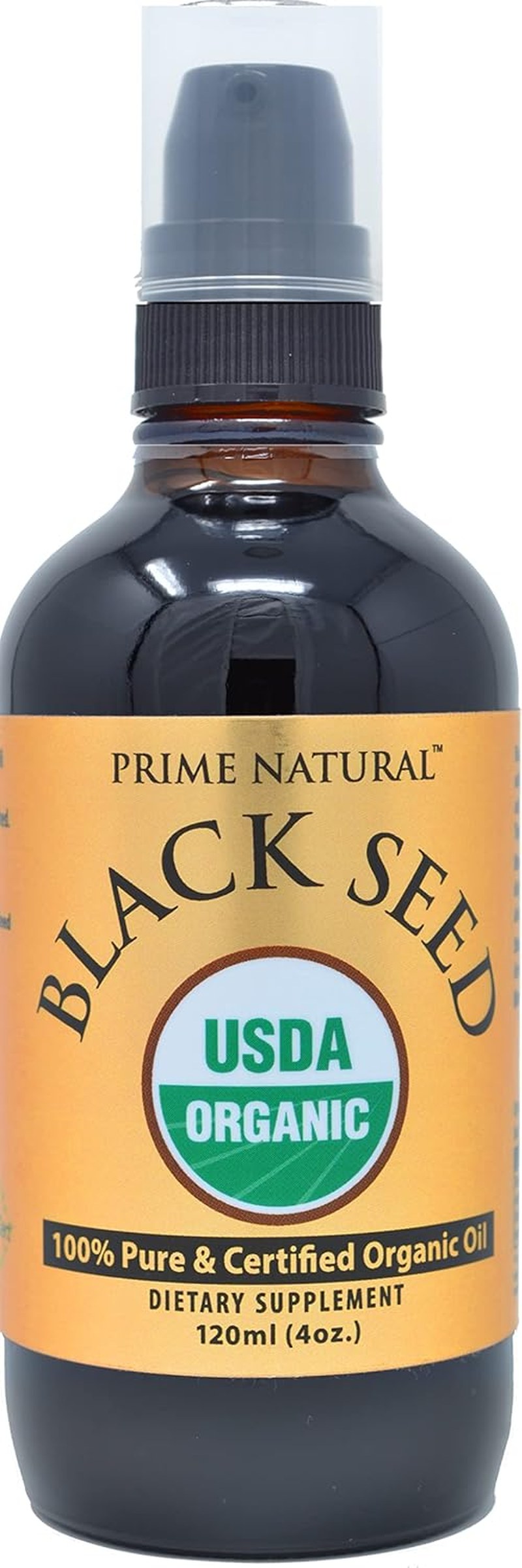 Organic Black Seed Oil - 4Oz USDA Certified - Cold Pressed, Virgin, Unrefined, Vegan, Non-Gmo, No Preservatives - Pure Nigella Sativa - Omega 3 6 9, Antioxidant for Immune Boost, Joints, Skin & Hair image number 1
