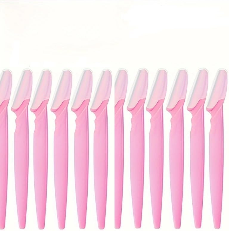 Professional Eyebrow and Body Hair Trimming Kit, 12-Piece Set, Black, Multi-Purpose Grooming Tools