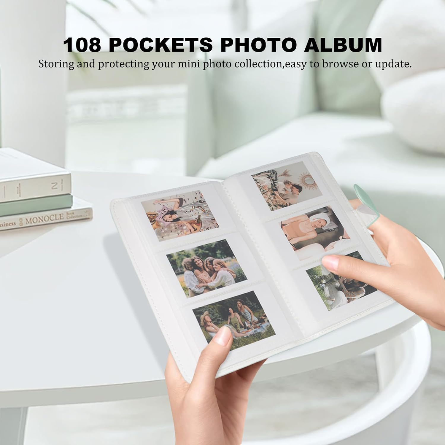 Aisnyho Instant Film Accessory Kit for Instax Mini Liplay 12 11 9 8+ 8 Evo 99 SE 40 90 70 50S 26 25 7S Camera + Album/Film Sticker/Mini Frame/Hanging Frame - Mint Green image number 4