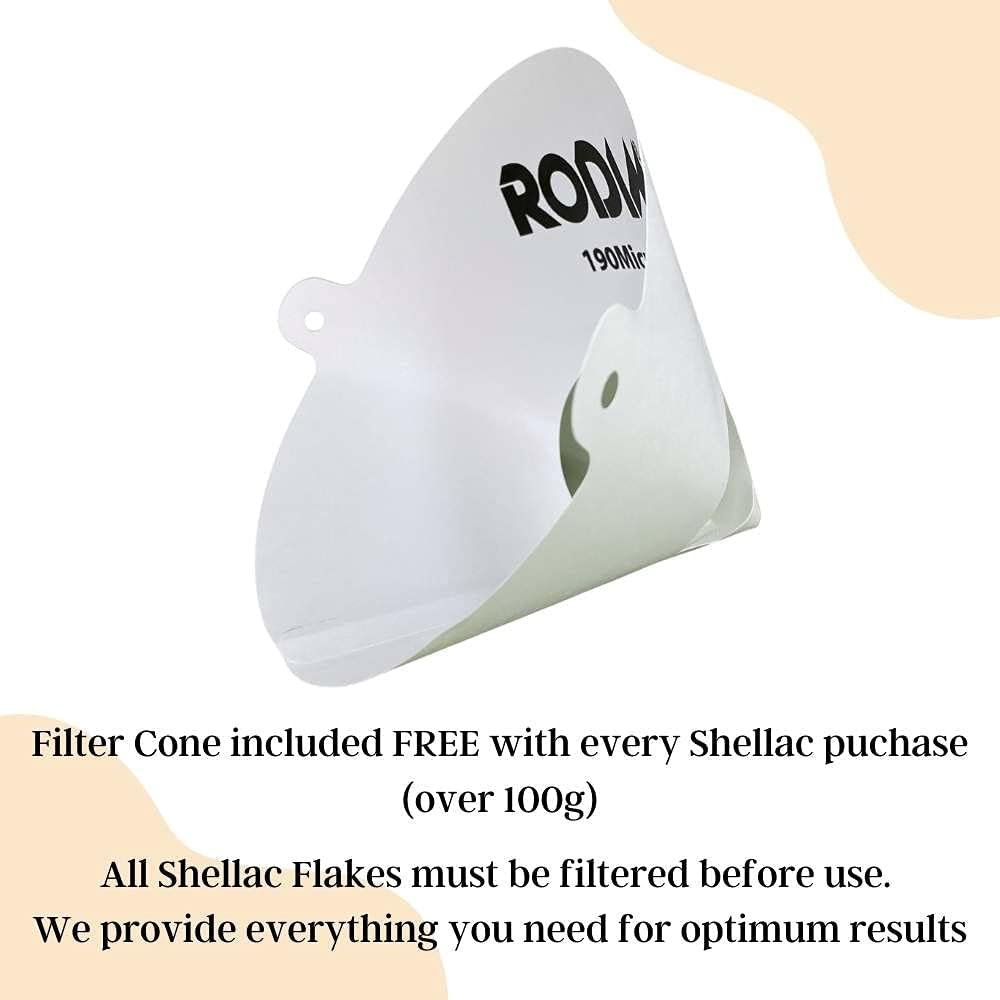 Platina Shellac Flakes Dewaxed - French Polish, 1Kg image number 2