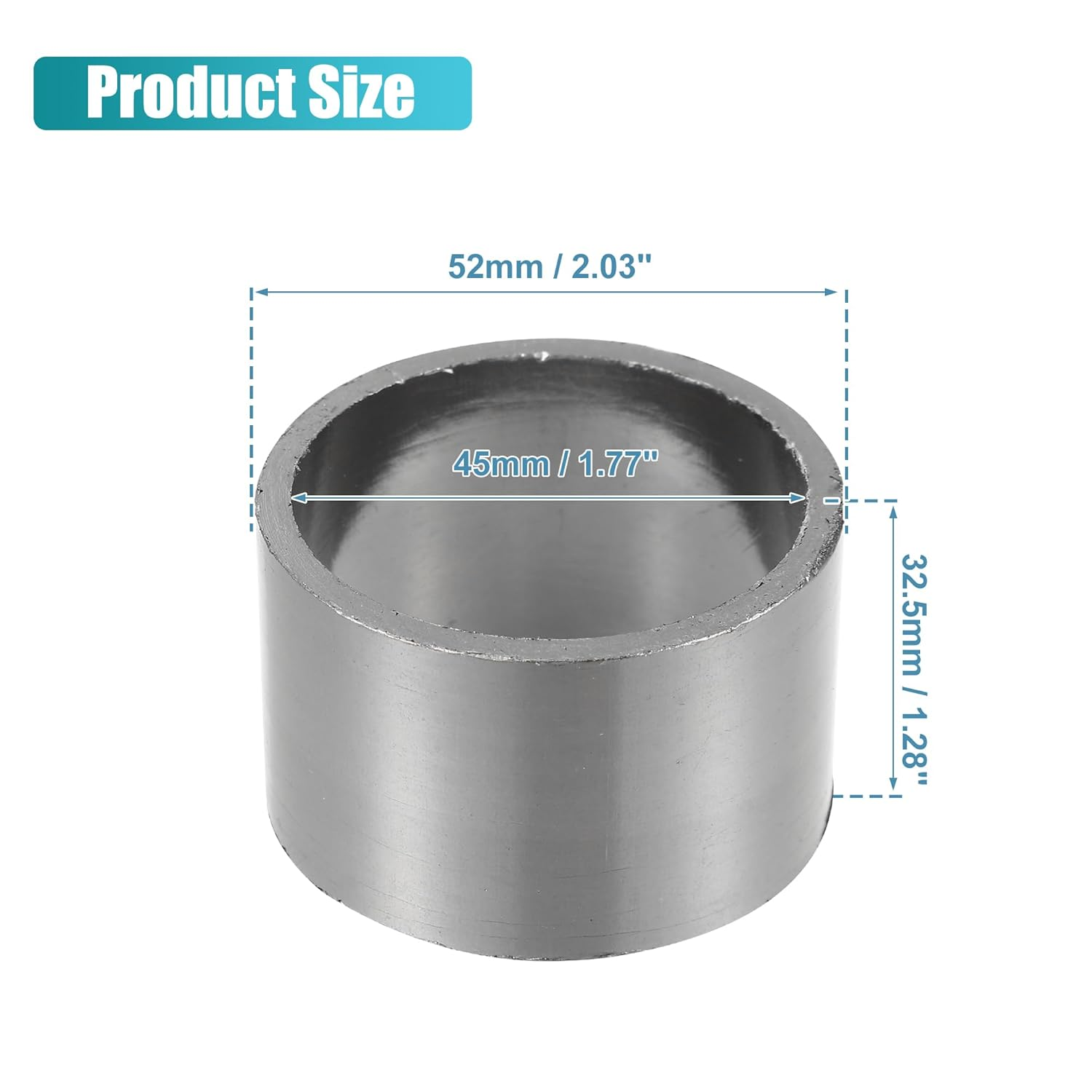 Uxcell 45Mm ID 52 Mm OD Universal Exhaust Muffler Pipe Gasket Motorcycle Exhaust Gaskets Graphite Seal Ring Repair Replacement for Dirt Pit Motocross image number 5