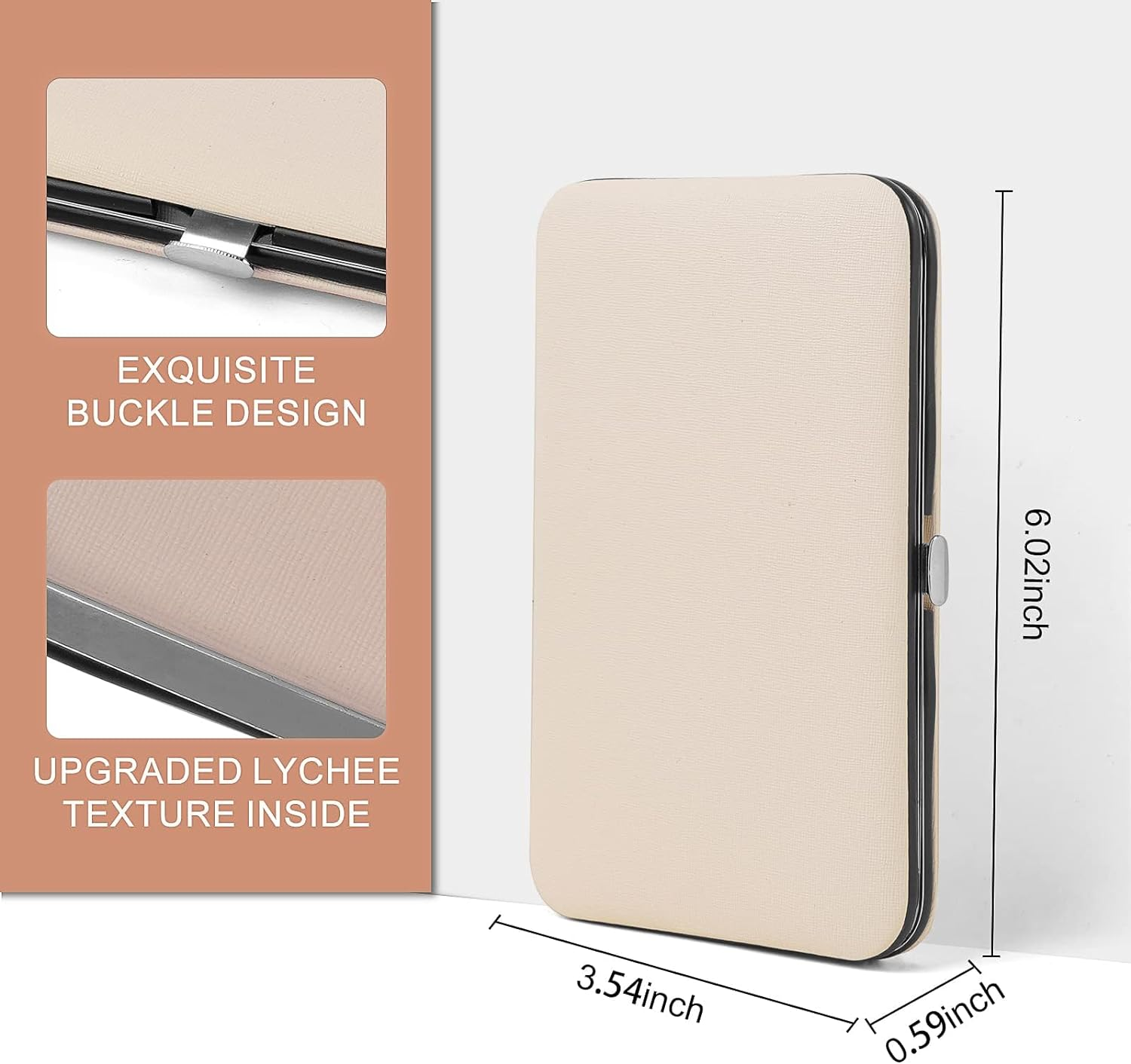 Tecnr Manicure Set, 18 in 1 Stainless Steel Nail Manicure Set, Nail Care Set, Men'S and Women'S Beauty Set, Professional Manicure and Pedicure Set (Rose Gold 18-Piece Set) image number 4