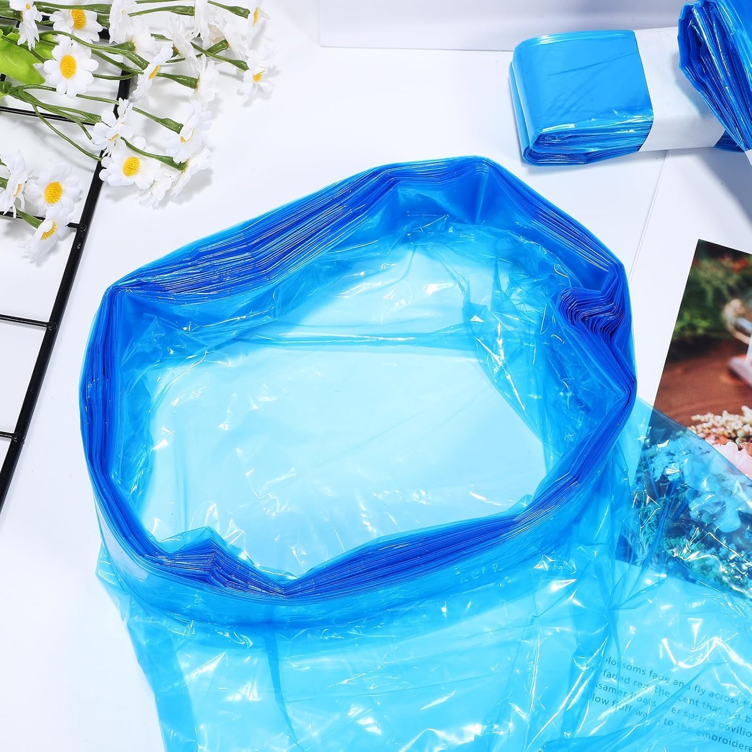 10-Pack Nappy Bin Refill Bags,4.5M Odour-Proof Nappy Bin Refill Cassettes Liner Film image number 5