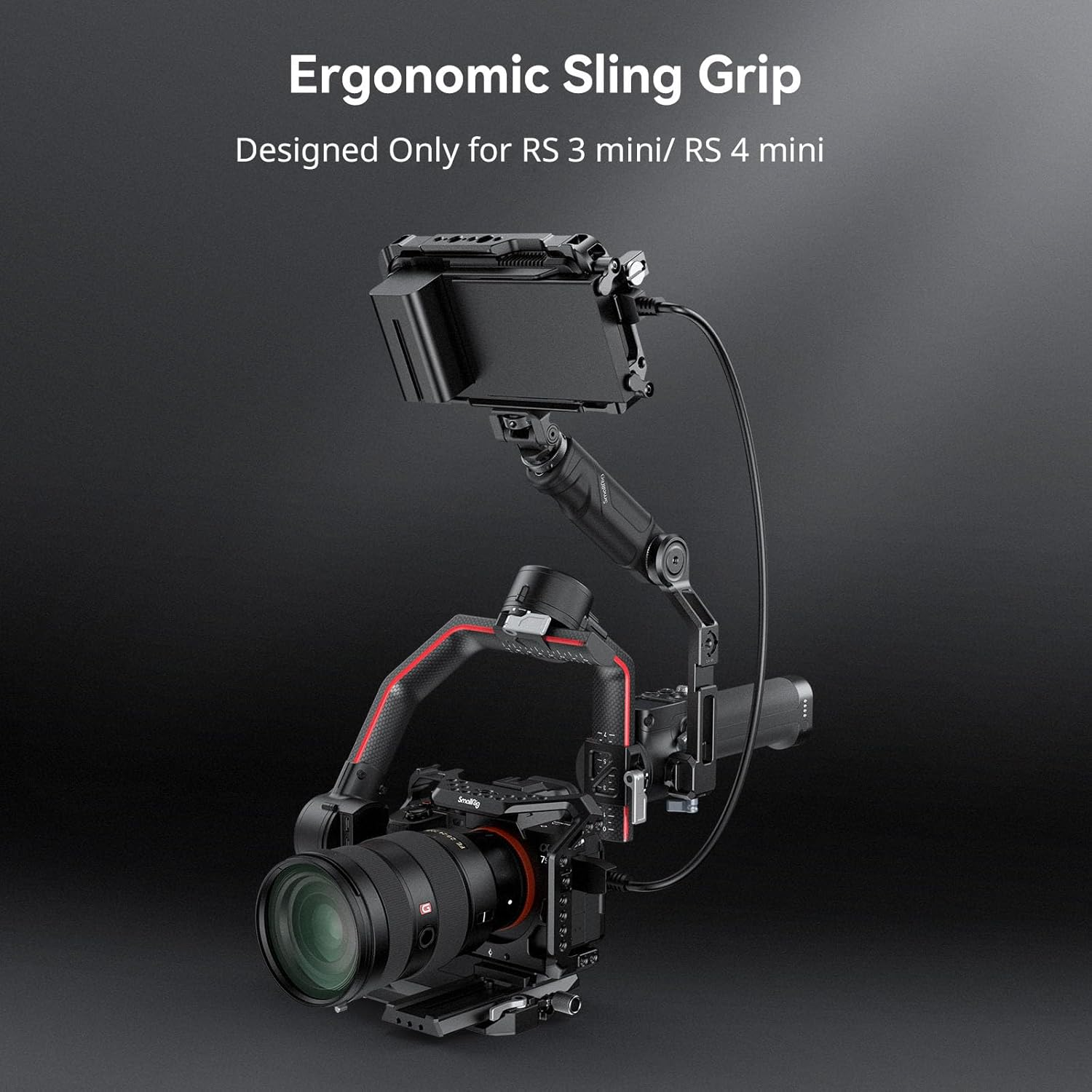 Smallrig RS 3 Mini Adjustable Handle Sling Handgrip for DJI RS 3 Mini Gimbal Handheld Stabilizer, with NATO Clamp and Cold Shoe Mount - 4197 image number 1