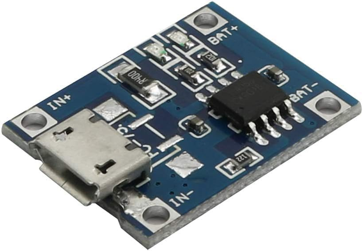 DIGISHUO 10Pcs 5V 1A 18650 Lithium Battery Charging Board | TP4056 Lithium Battery Charging Board | Micro USB Charge Module image number 2