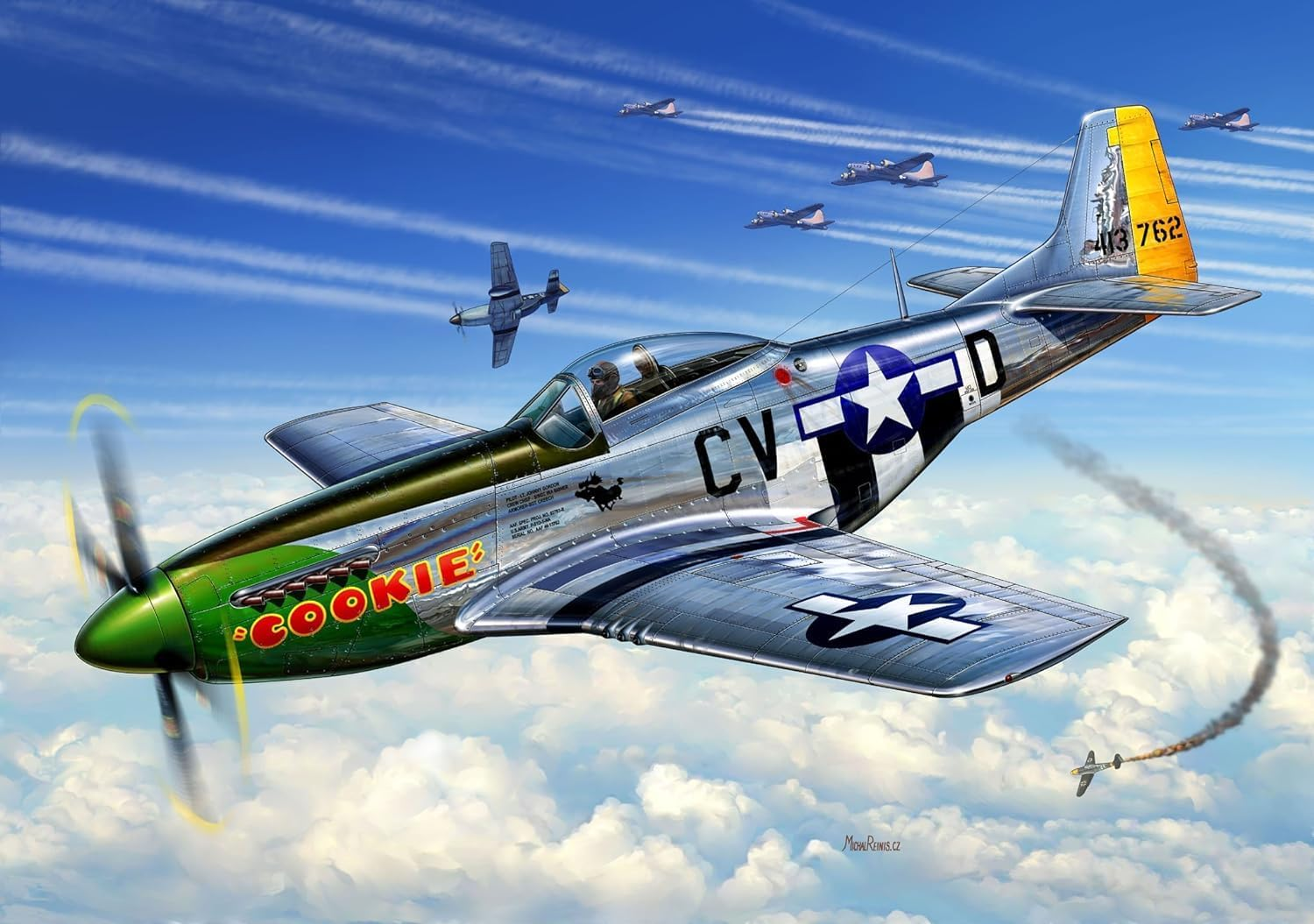 Revell P-51D Mustang 1:72 Scale Model Kit -Plastic Model Kit image number 5