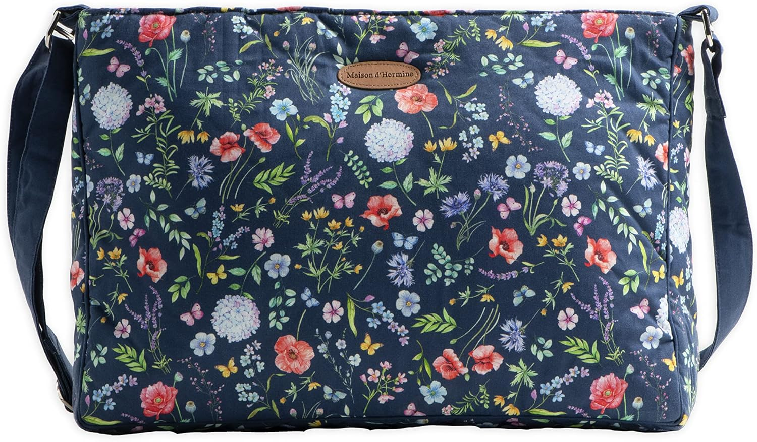 Maison D' Hermine 100% Cotton Shoulder Bag Casual Work Bag for Women Large Capacity Bags for Shopping Travel Beach Gym