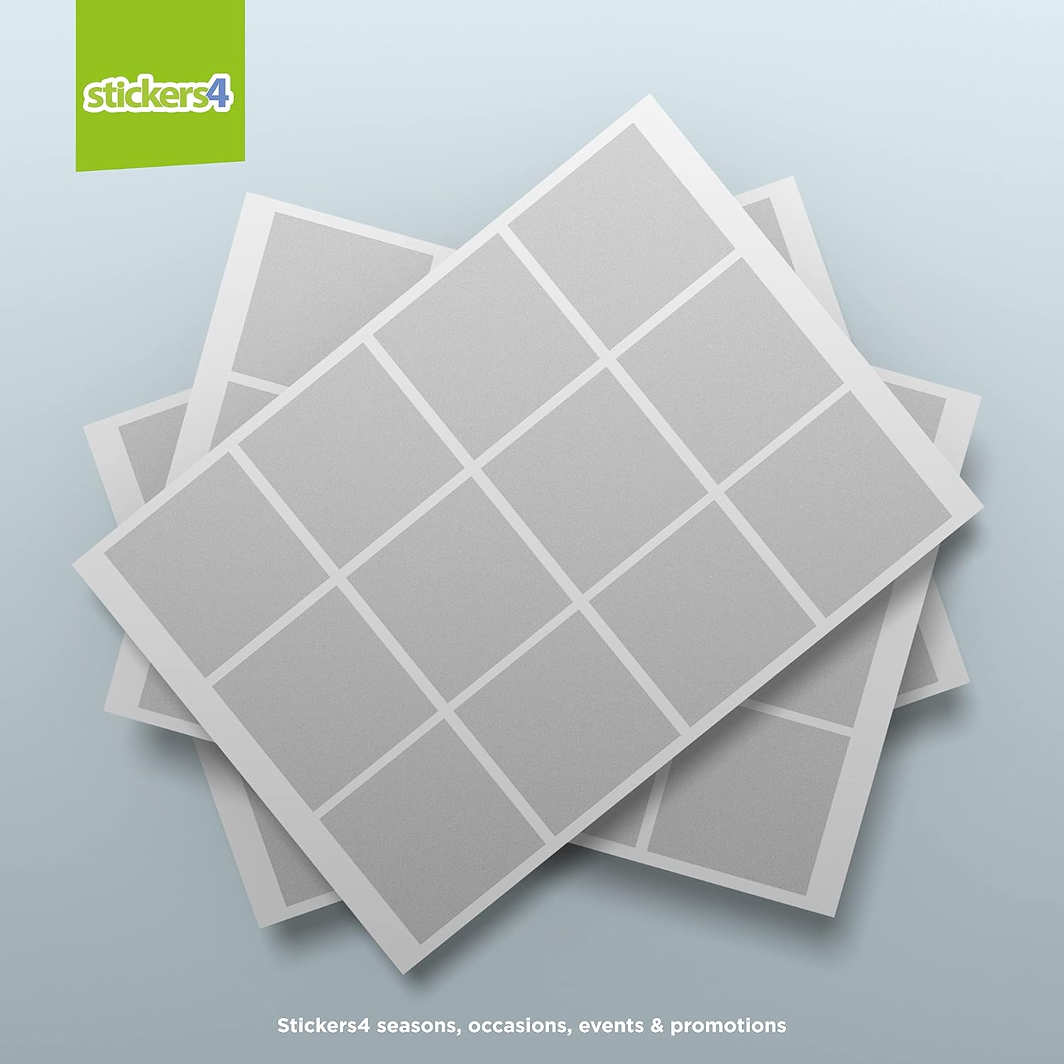 60 X Etched Glass Safety Windows Stickers - 50Mm Square Glass Awareness Decals for Patio Doors, Panels, Doors, Balconies, Shower Doors and Partitions image number 2