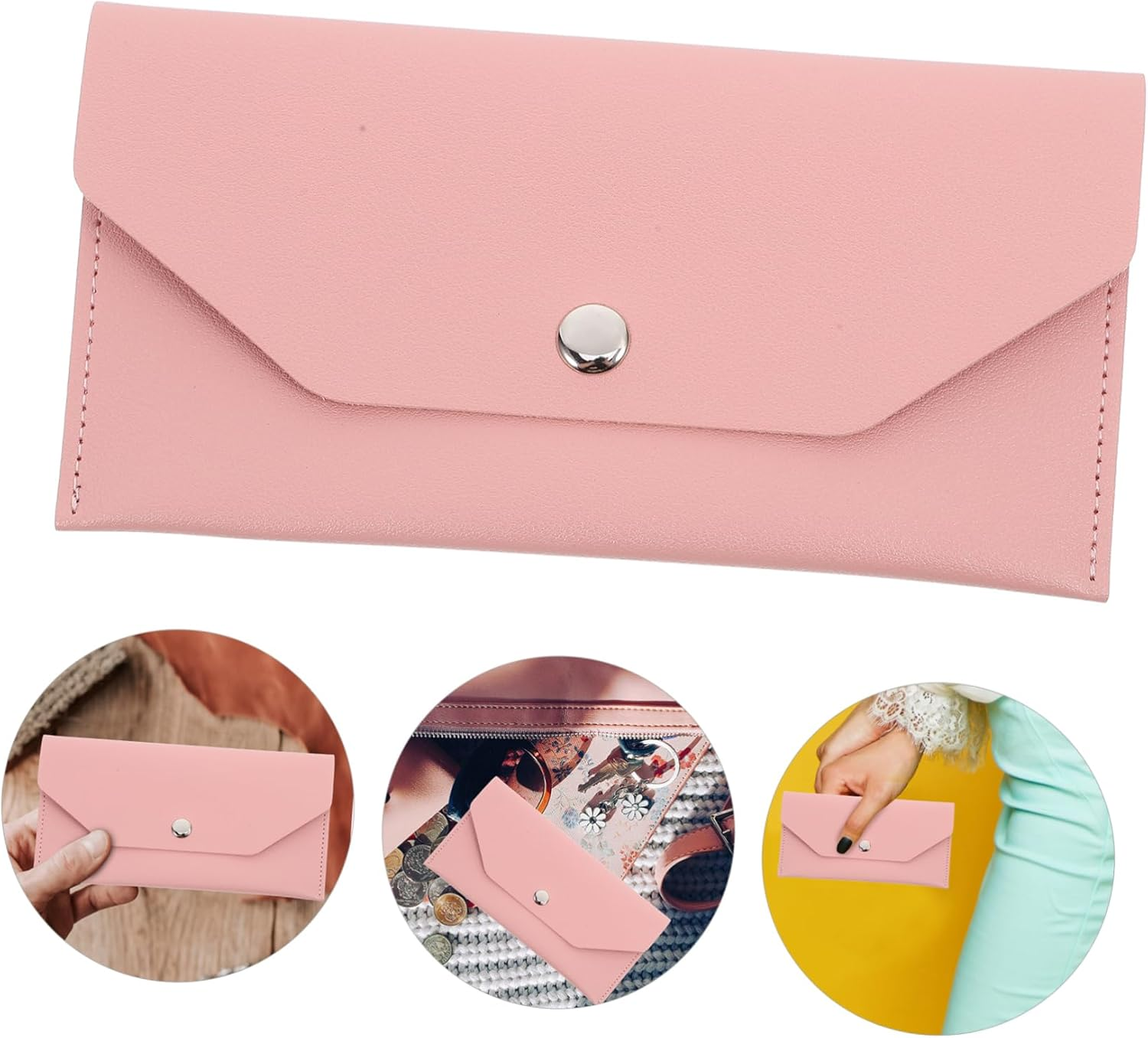 OFFSCH Passport Cover Card Holder Travel Protector License Holder Case Cash Envelopes Bag Money Envelope image number 1