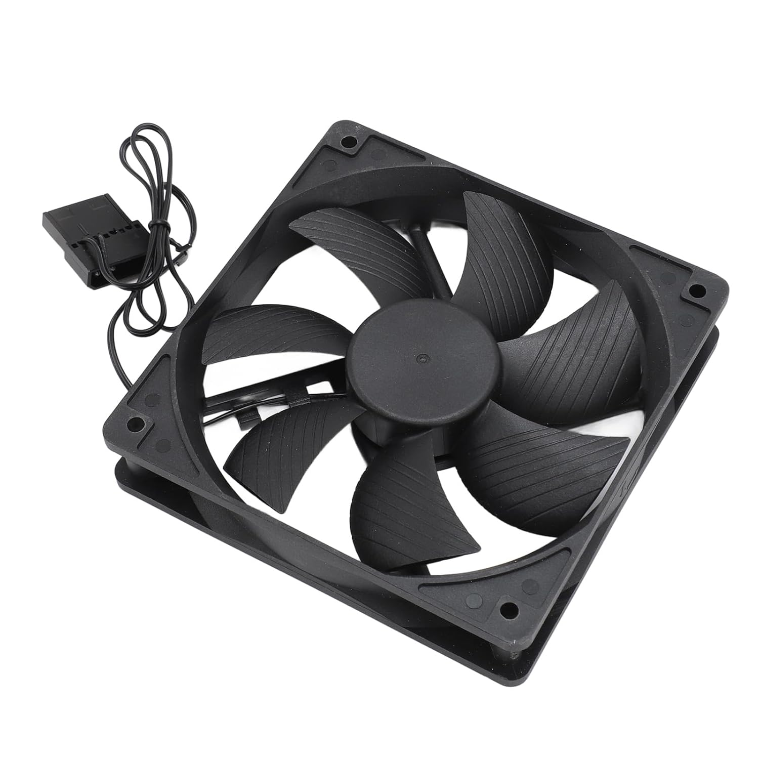 Case Fan, 12Volt Computer Fan,Dual Ball Bearing Brushless DC Cooling Fan, 120Mm X 120Mm X 25Mm Computer Fan, PC Exhaust Cooling Fan 3000RPM 2Pin Case Cooler Fan image number 3