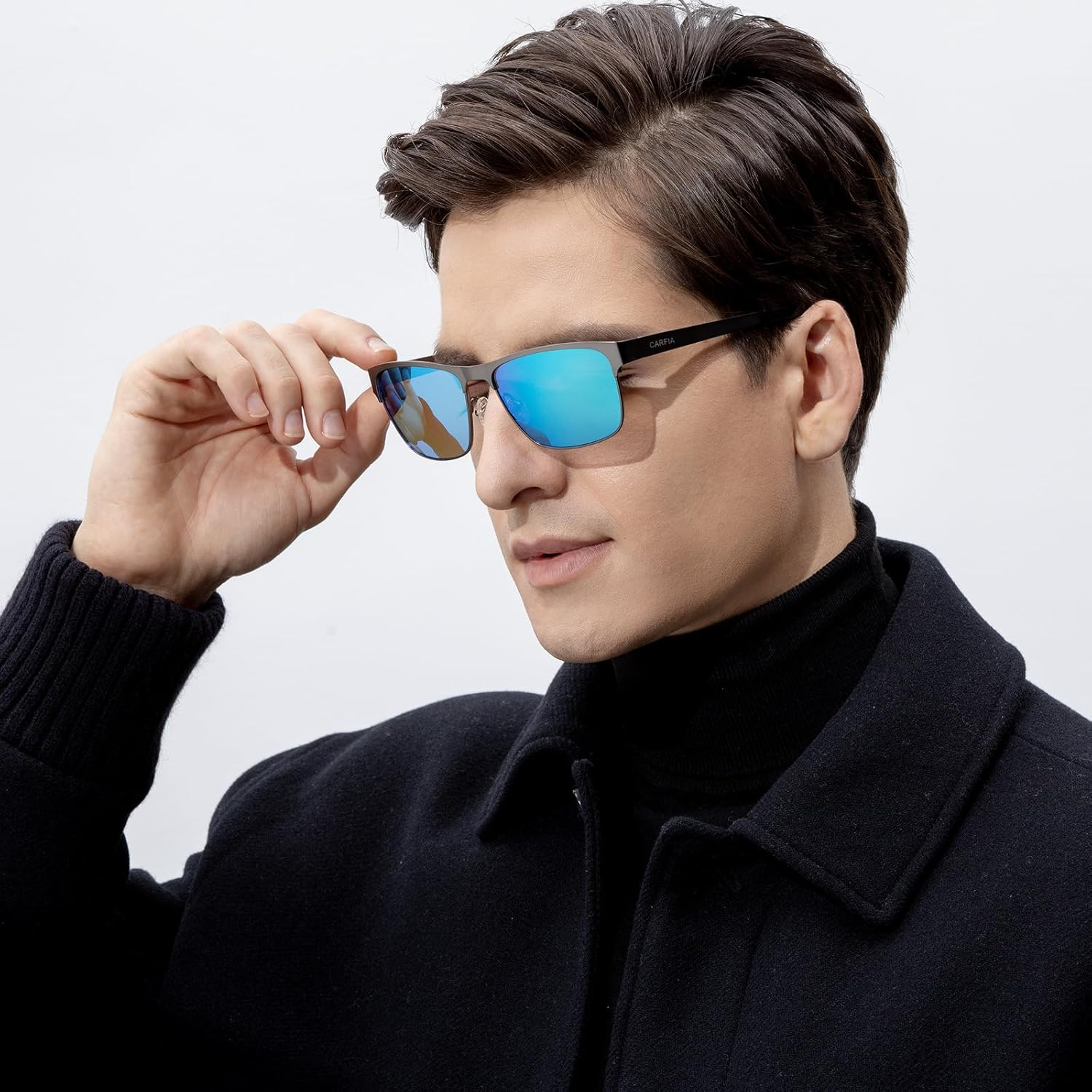 CARFIA Metal Mens Sunglasses Polarized UV400 Protection for Driving Fishing Hiking Golf Everyday Use CA5225 image number 3