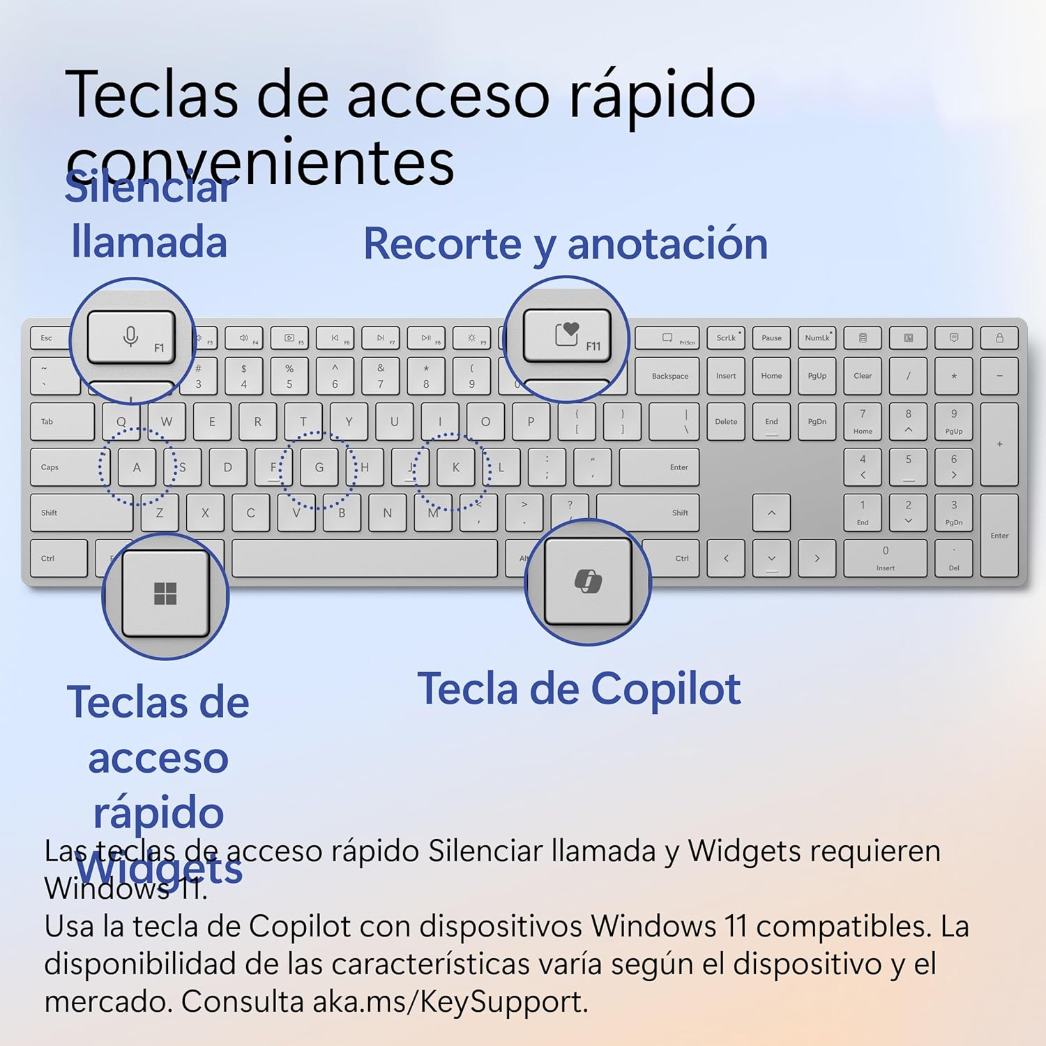 Microsoft Surface Keyboard (2Nd Edition) Compatible with Surface Pro or Surface Laptop, Bluetooth 4.0, Copilot Button image number 2