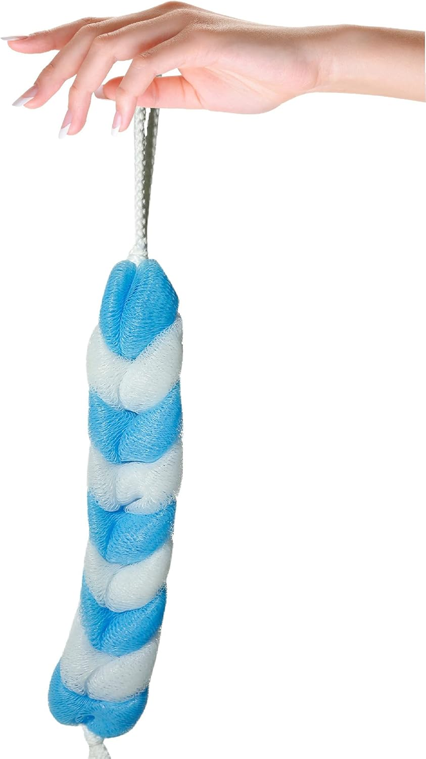 Luxury Bathing Loofah Exfoliating Scrub Soft-Sponge for Body and Back Scrubber Brush Bath Puff for Men & Women Premium Quality Bathing Sponge (Multi Colour, Set of 1) image number 4